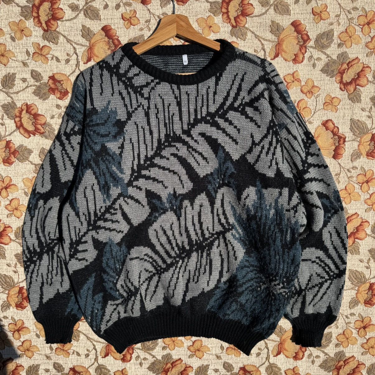 Vintage Vintage Floral Print Boxy Knit Leaf ALD JAPANESE VIBE Cute Size US L / EU 52-54 / 3 - 8 Thumbnail