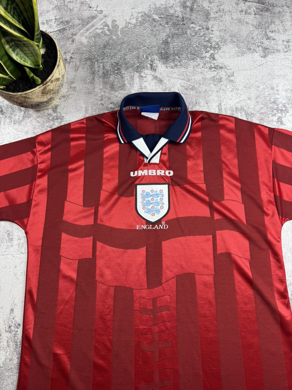 Other England 1997 1998 National Vintage Away Umbro Soccer Football T Shirt Jersey Tee Size US XL / EU 56 / 4 - 5 Thumbnail
