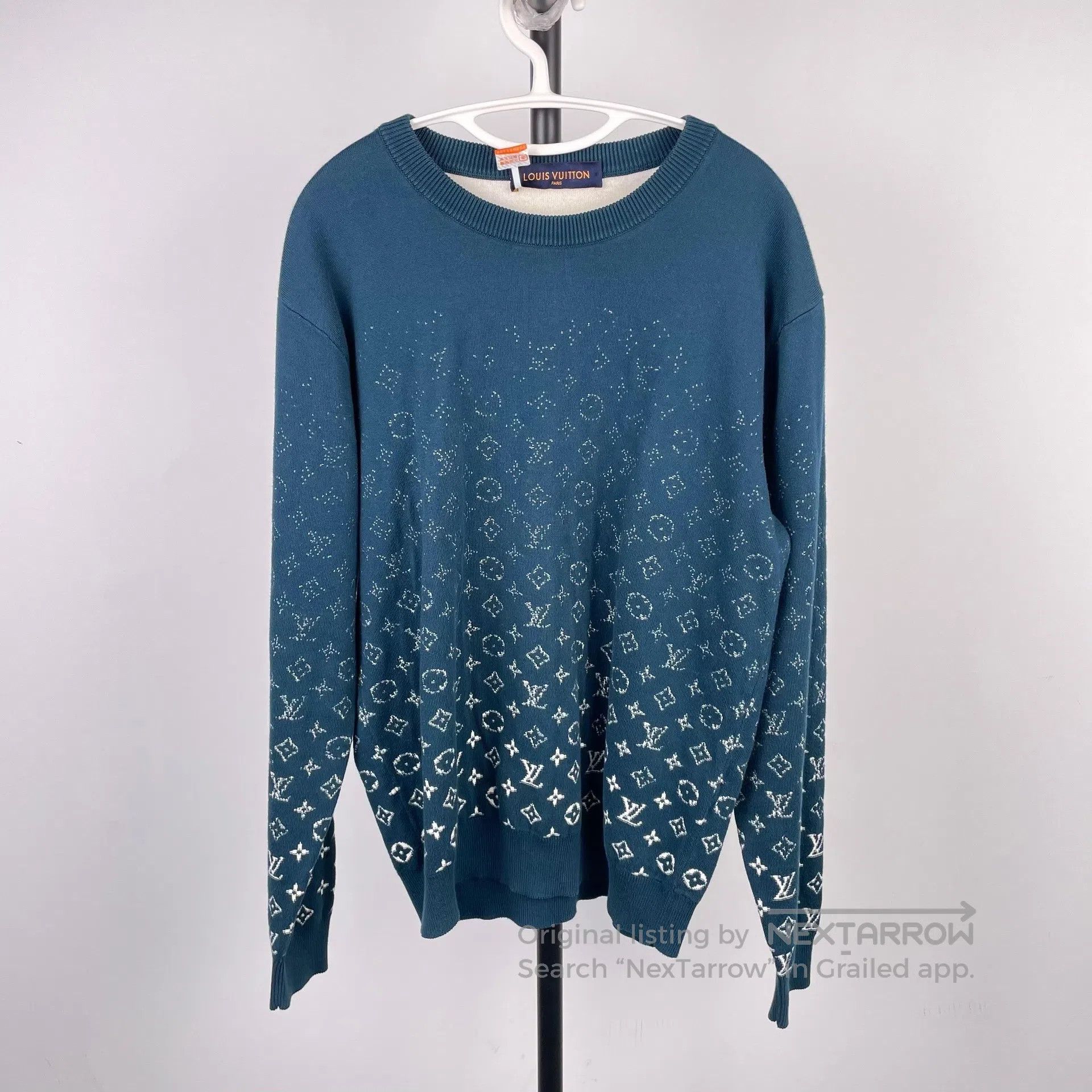 Louis Vuitton Half And Half Monogram Crewneck | Grailed