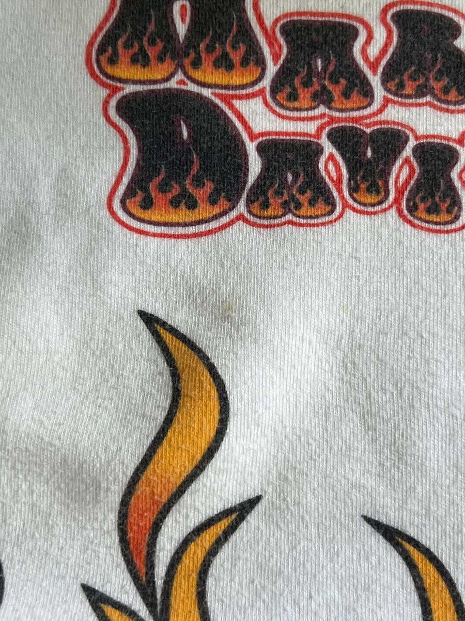 Harley Davidson × Vintage Vintage Harley Davidson 2002 T-Shirt Fire Logo Y2K RARE Size S / US 4 / IT 40 - 8 Thumbnail