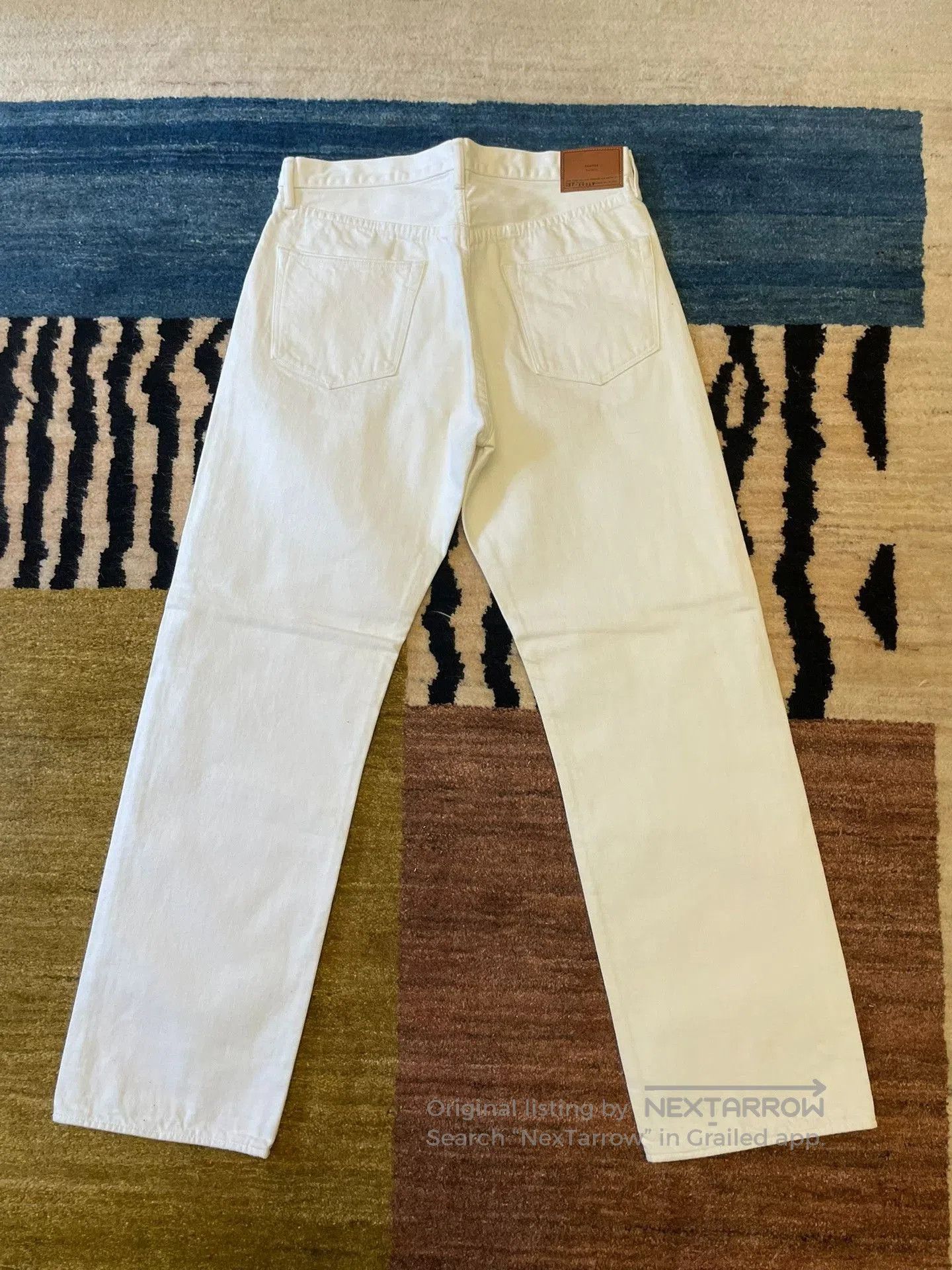 Red Clouds Collective Red Cloud DAAIFAU White Jeans. Size US 34 / EU 50 - 5 Thumbnail