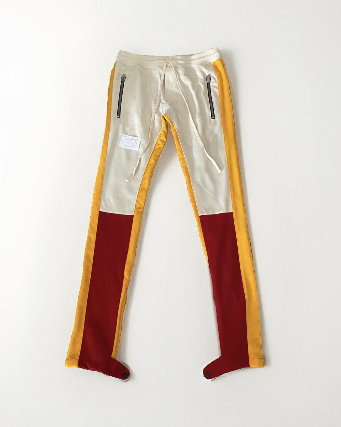 Fear of God Fear of God Moto Trackpants Cream/Red/Yellow/Black Medium Size US 32 / EU 48 - 1 Thumbnail