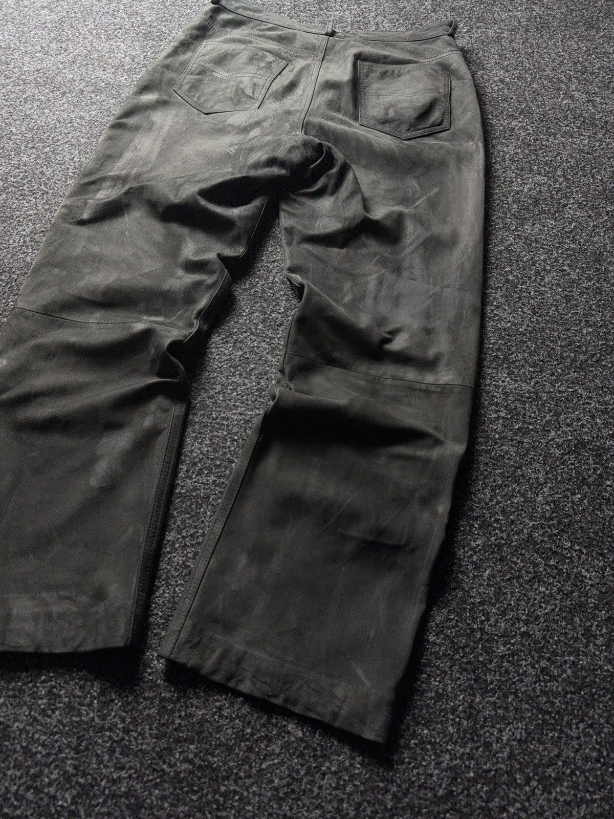 Leather Y2K Vintage Leather Pants Opium Style Alt Biker USA Rare Size US 31 - 11 Thumbnail