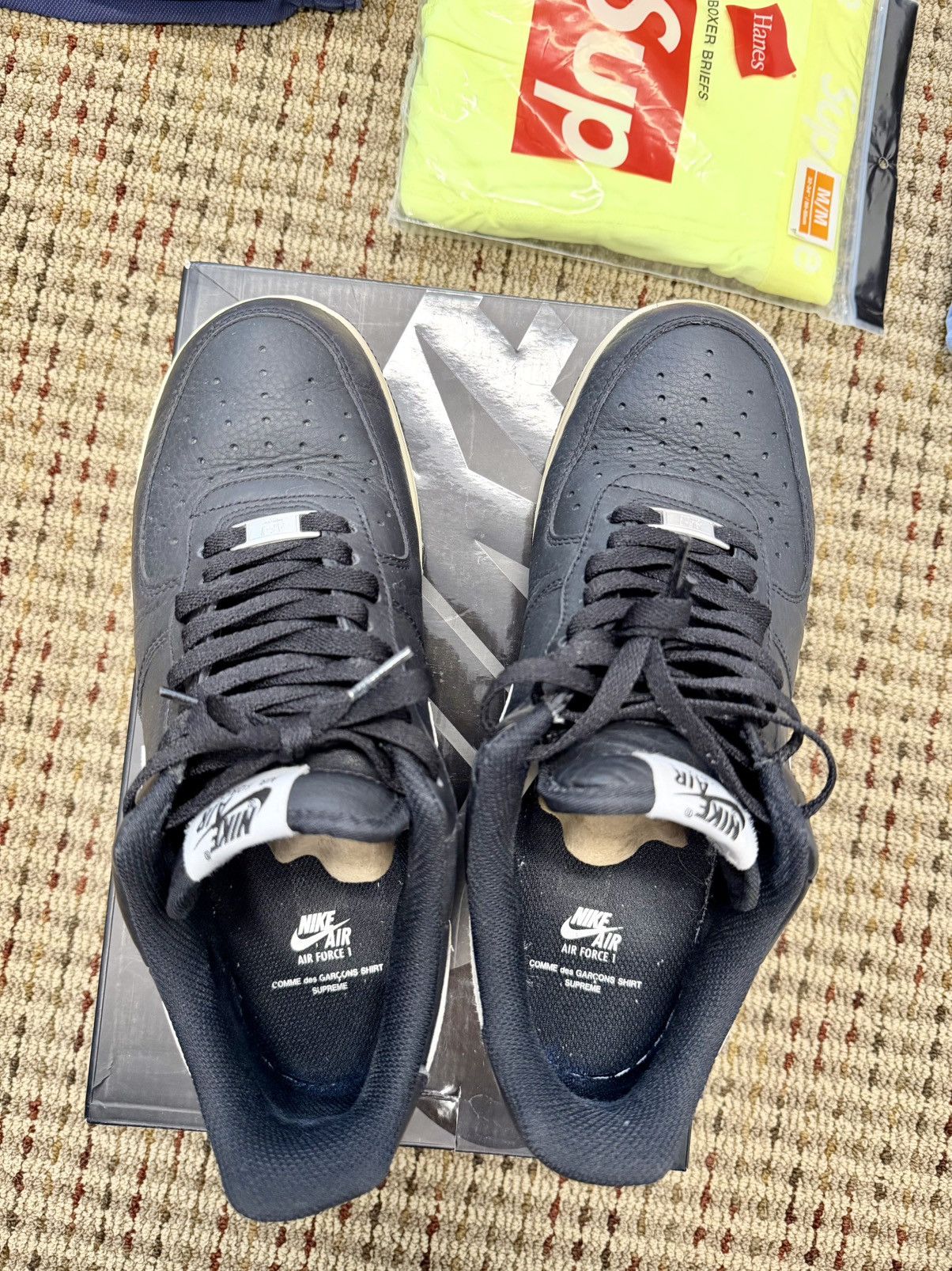 Comme des Garcons SHIRT × Nike × Supreme FW18 Supreme x Nike x Comme Des Garcons Air Force One Size US 9.5 / EU 42-43 - 3 Thumbnail