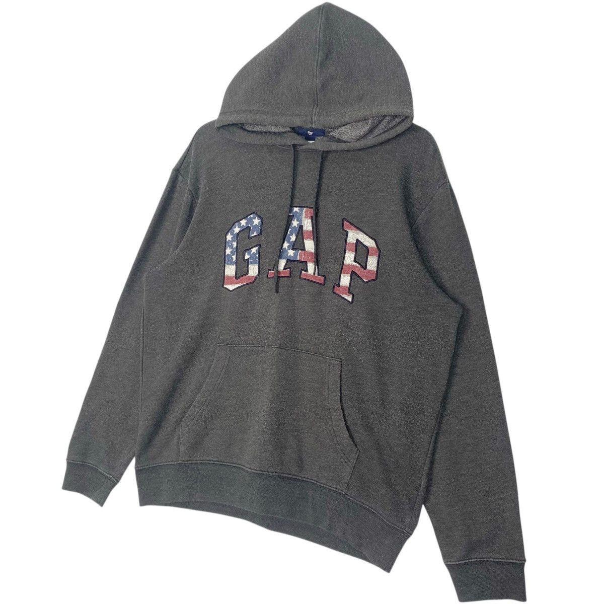 Vintage Vintage Gap Hoodie Big Logo Sweater Gray Pullover Jumper M Size US M / EU 48-50 / 2 - 2 Thumbnail