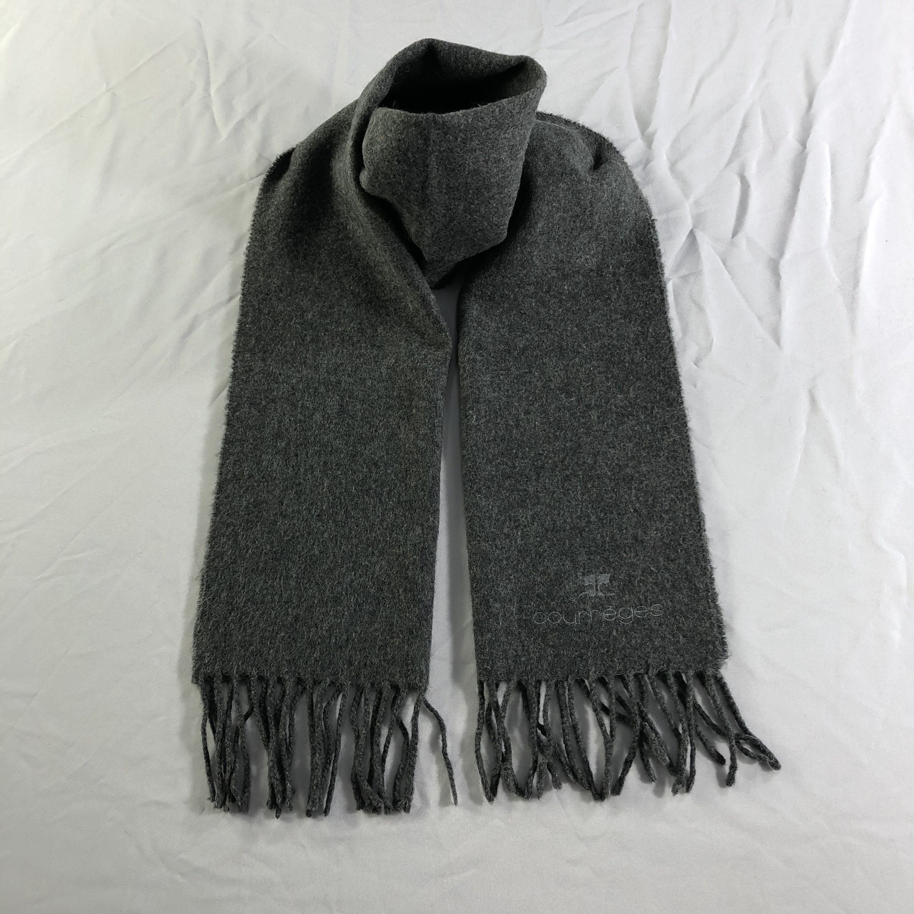 Courreges Courreges Wool Scarf Muffler Neckwear V2347 Size ONE SIZE - 1 Thumbnail
