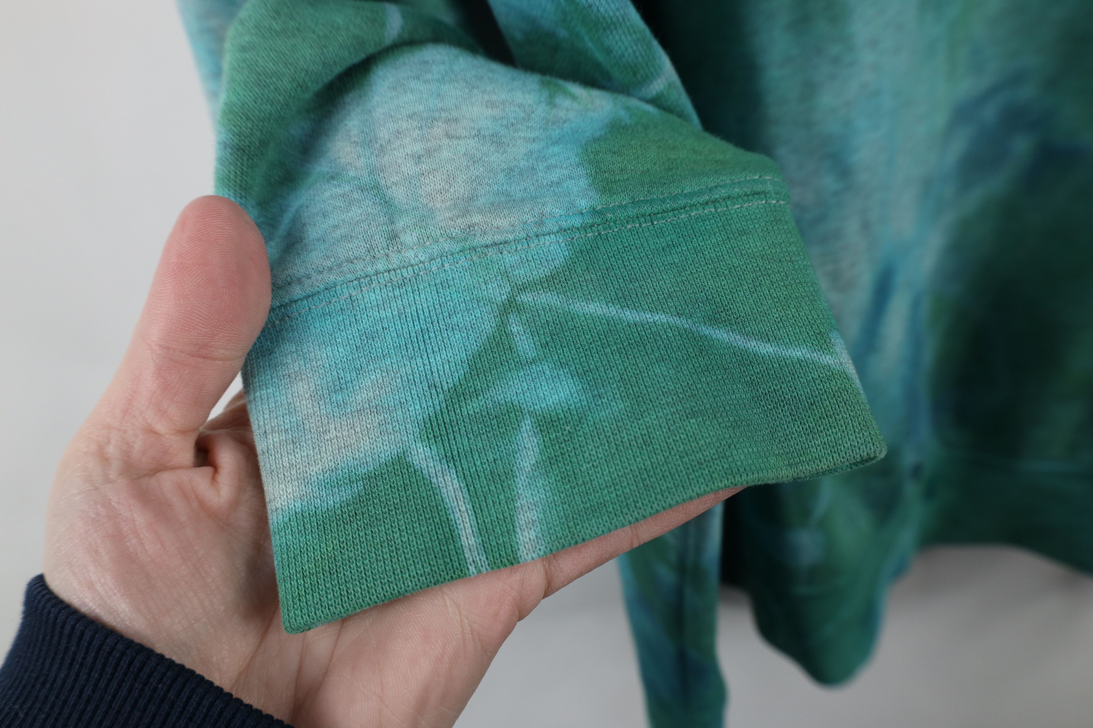 Nike × Vintage Vintage 90s Y2K Nike Swoosh Tie Dye Acid Wash Sweatshirt Size US XL / EU 56 / 4 - 7 Thumbnail