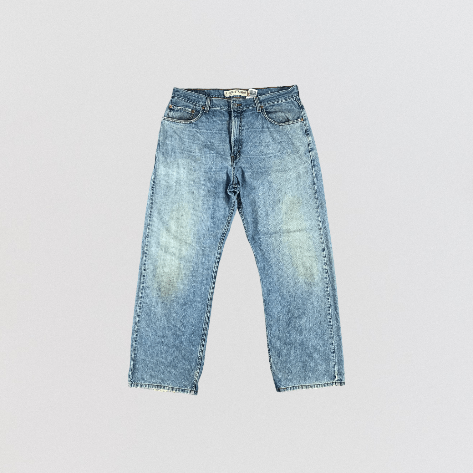 image of Blue Wash Levis 569 Jeans-Jm3022, Men's (Size 37)