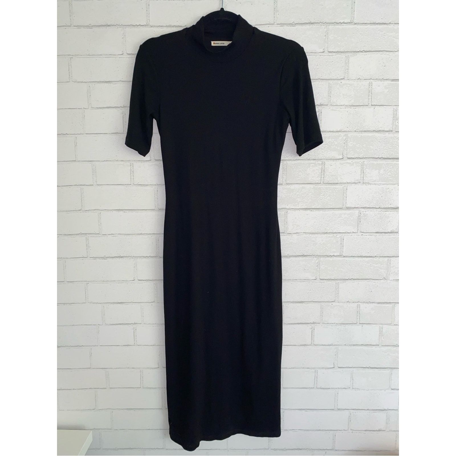 Marine Layer MARINE LAYER Lexi Rib Mock Neck Short Sleeve Dress Small Size S / US 4 / IT 40 - 2 Thumbnail