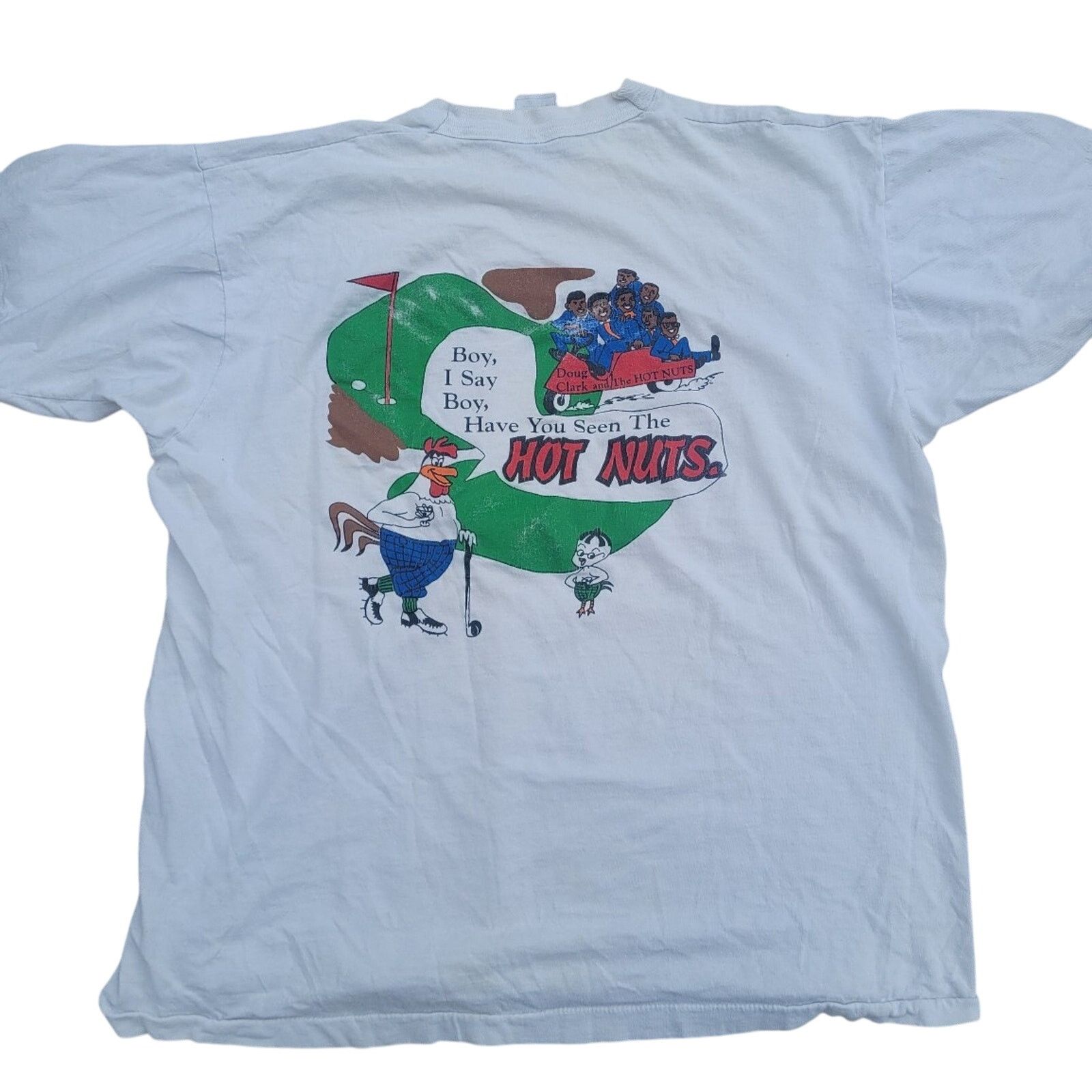 Vintage Doug Clark and the Hot Nuts band tee signed