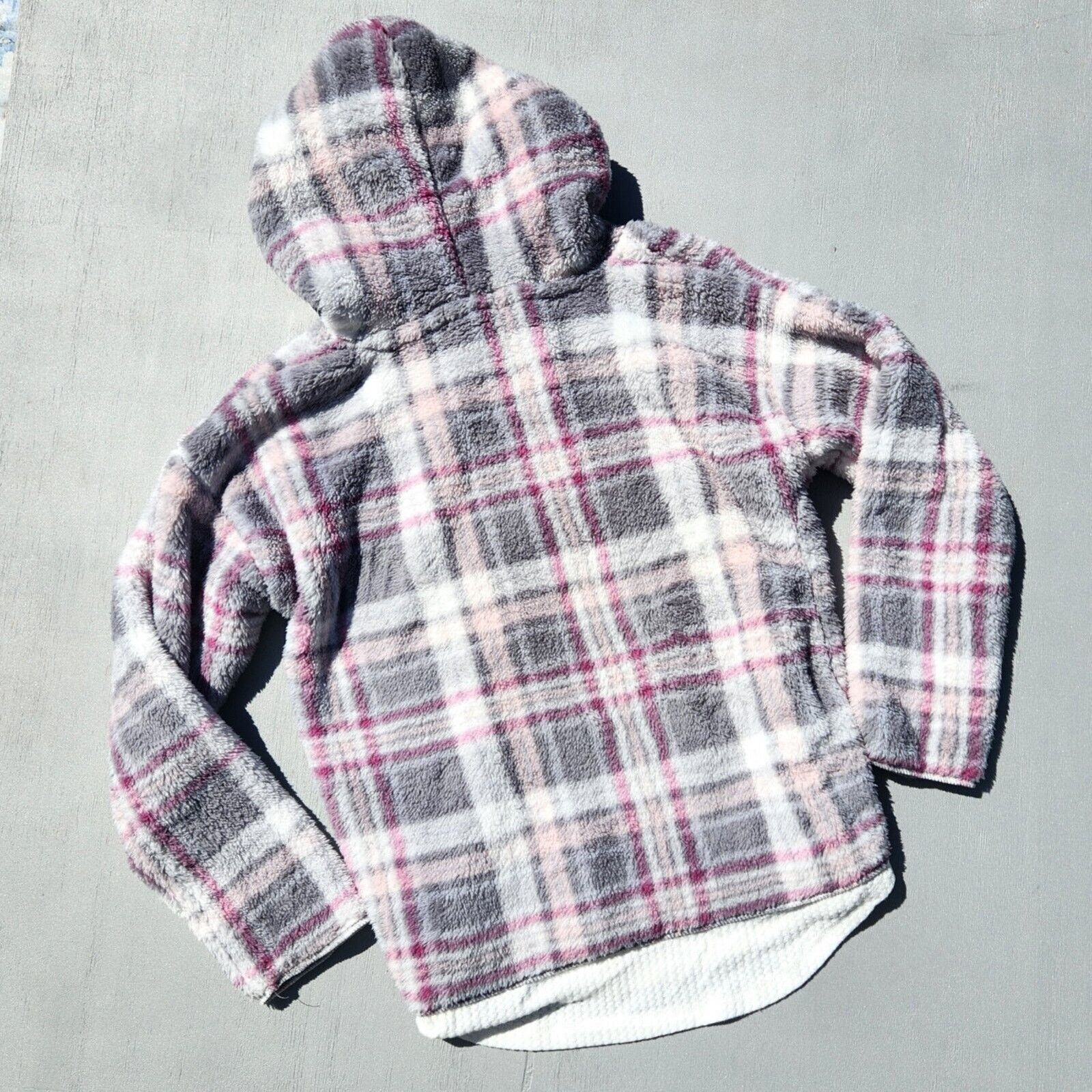 The Unbranded Brand Aqua Women Grey/Pink Hoodie & Thermal Pants Set Size S Size ONE SIZE - 5 Thumbnail