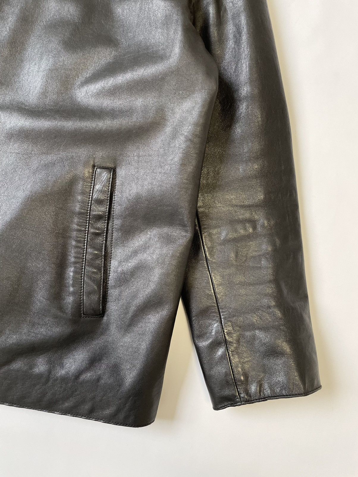 Prada A/W 2000 Black Leather Jacket Size US M / EU 48-50 / 2 - 6 Thumbnail
