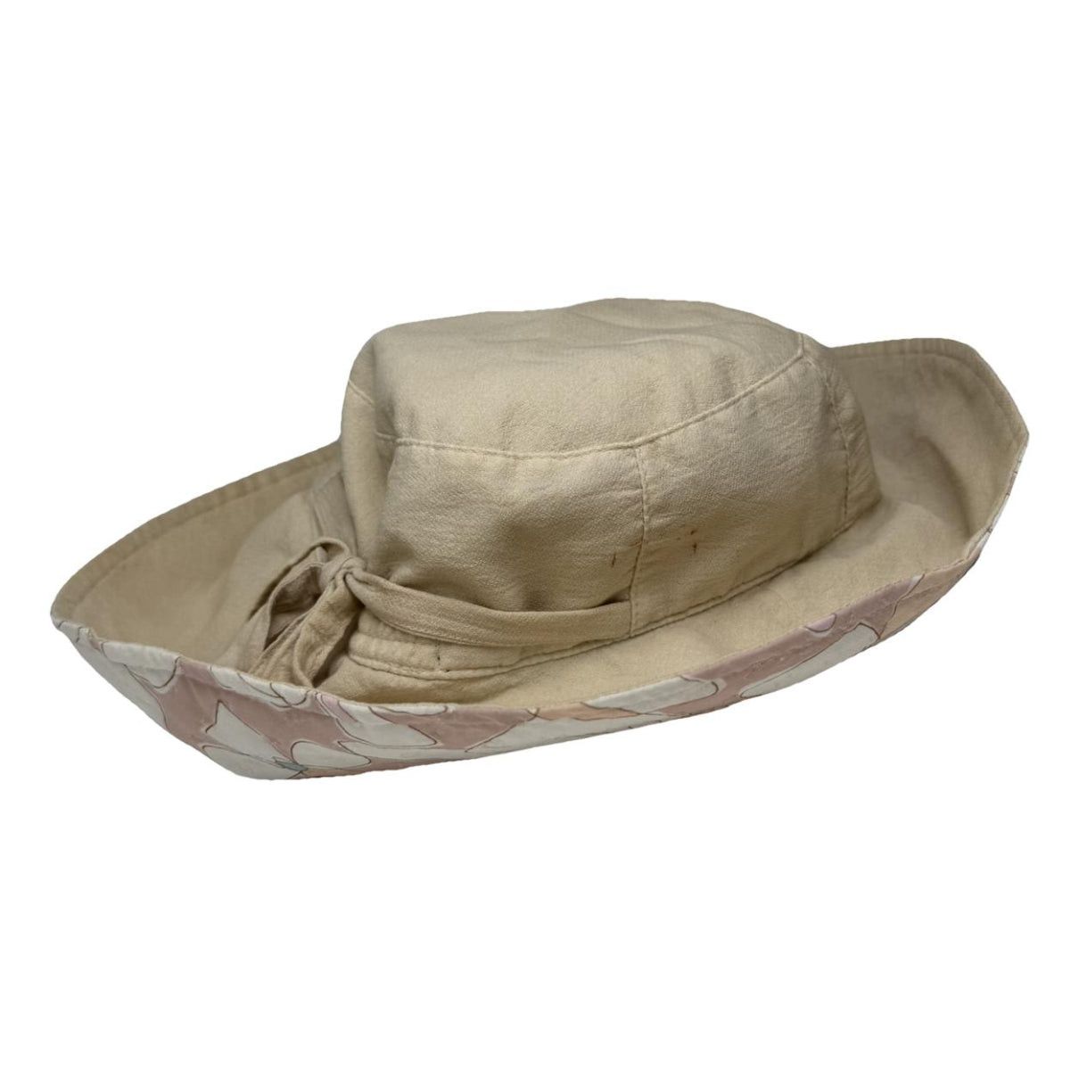 Beige Polyester Hat