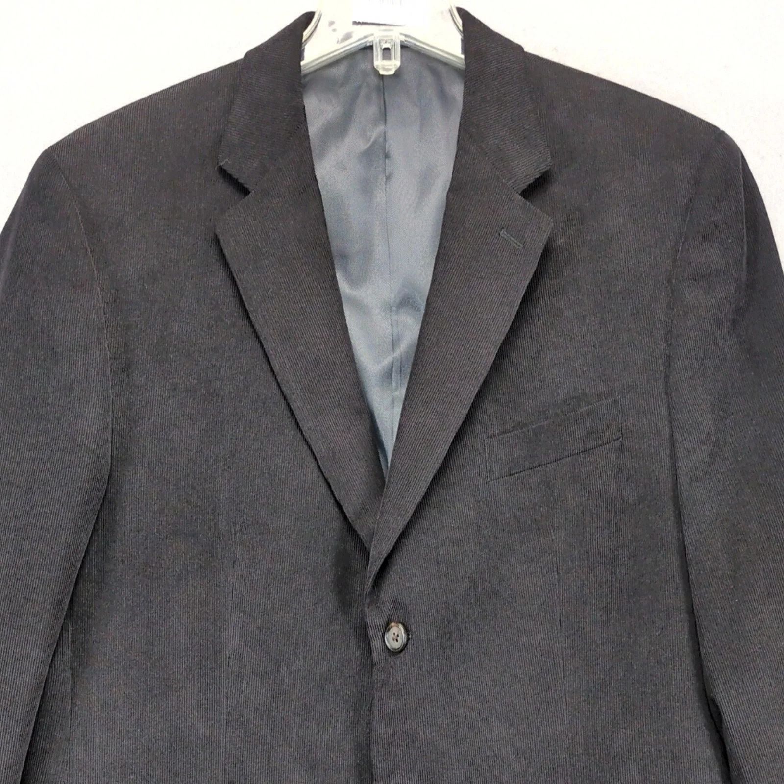 Ralph Lauren Ralph Lauren Black Corduroy Sports Coat 44L Blazer Jacket Size 44L - 10 Thumbnail