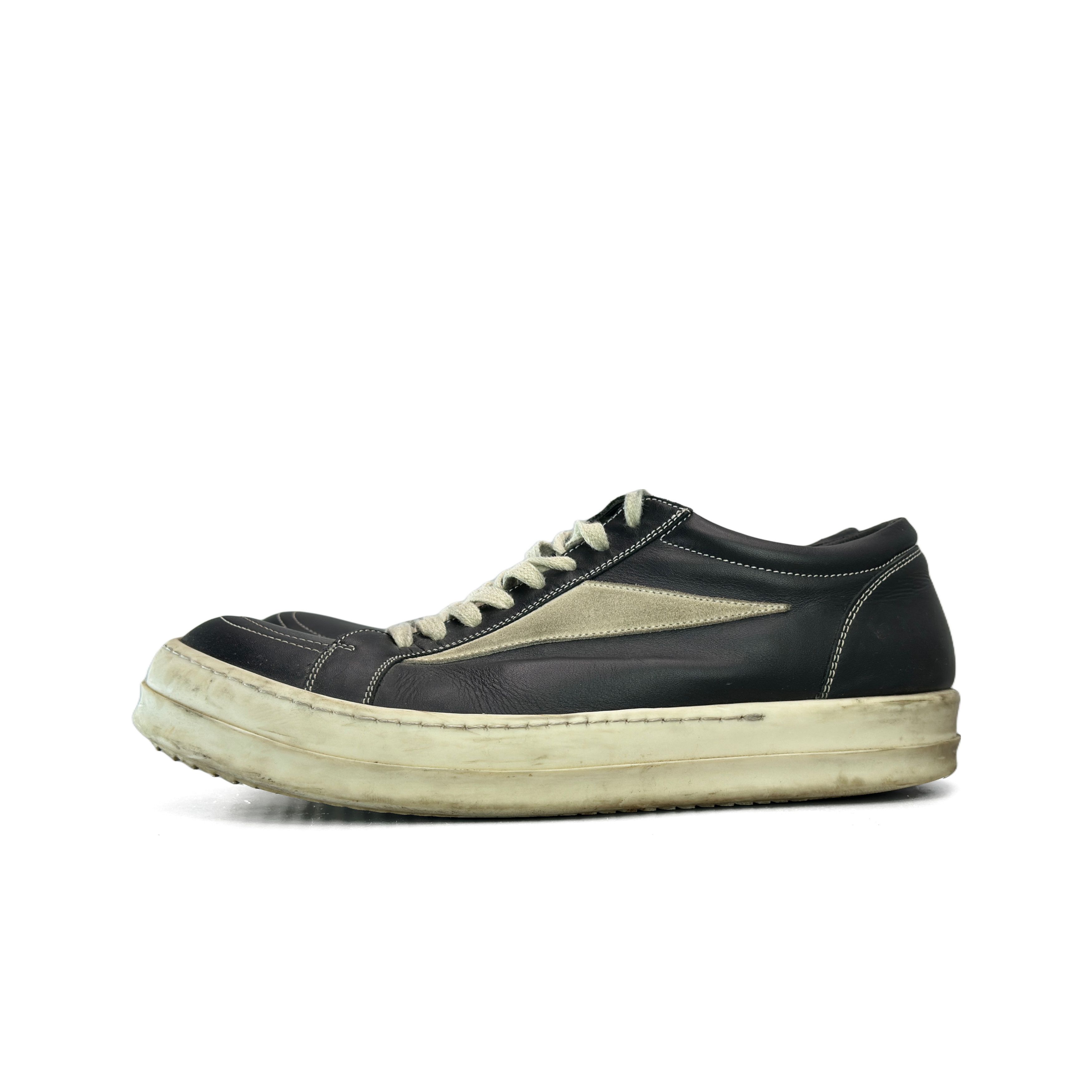 Rick Owens Rick Owens Contrast Panel Low-Top Sneakers Size 9 Size US 9 / EU 42 - 1 Thumbnail