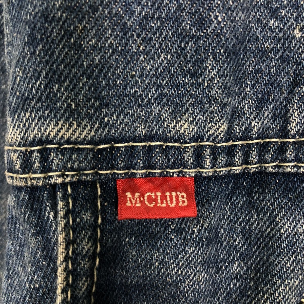 Japanese Brand 🔥VINTAGE BIKER TRUCKER DENIM JACKET M CLUB JAPAN MADE Size US S / EU 44-46 / 1 - 18 Thumbnail