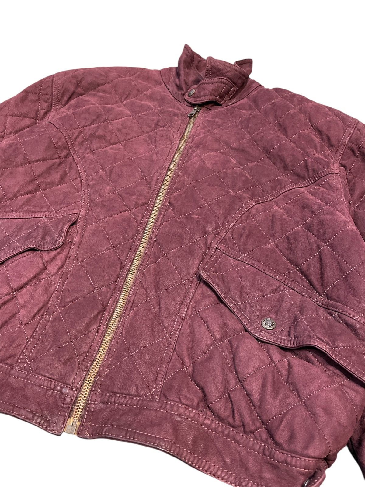 Pollini 👹Vintage Pollini Italy Leather Bomber Jacket Size US L / EU 52-54 / 3 - 2 Thumbnail