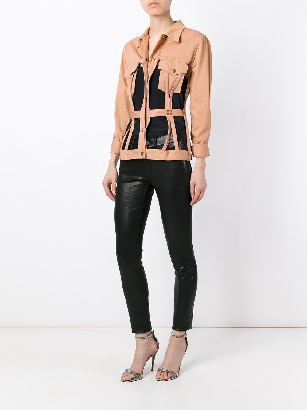 Jean Paul Gaultier Jean Paul Gaultier Cage Corset Cut Out 1989 Top Jacket Coat Size S / US 4 / IT 40 - 2 Thumbnail