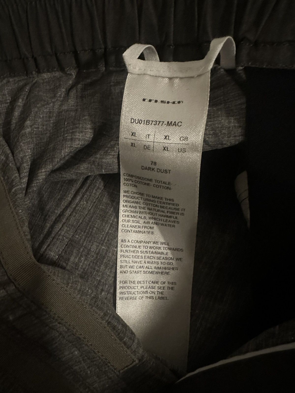 Rick Owens Drkshdw Rick Owens Dark Dust pangs Size US 34 / EU 50 - 5 Thumbnail