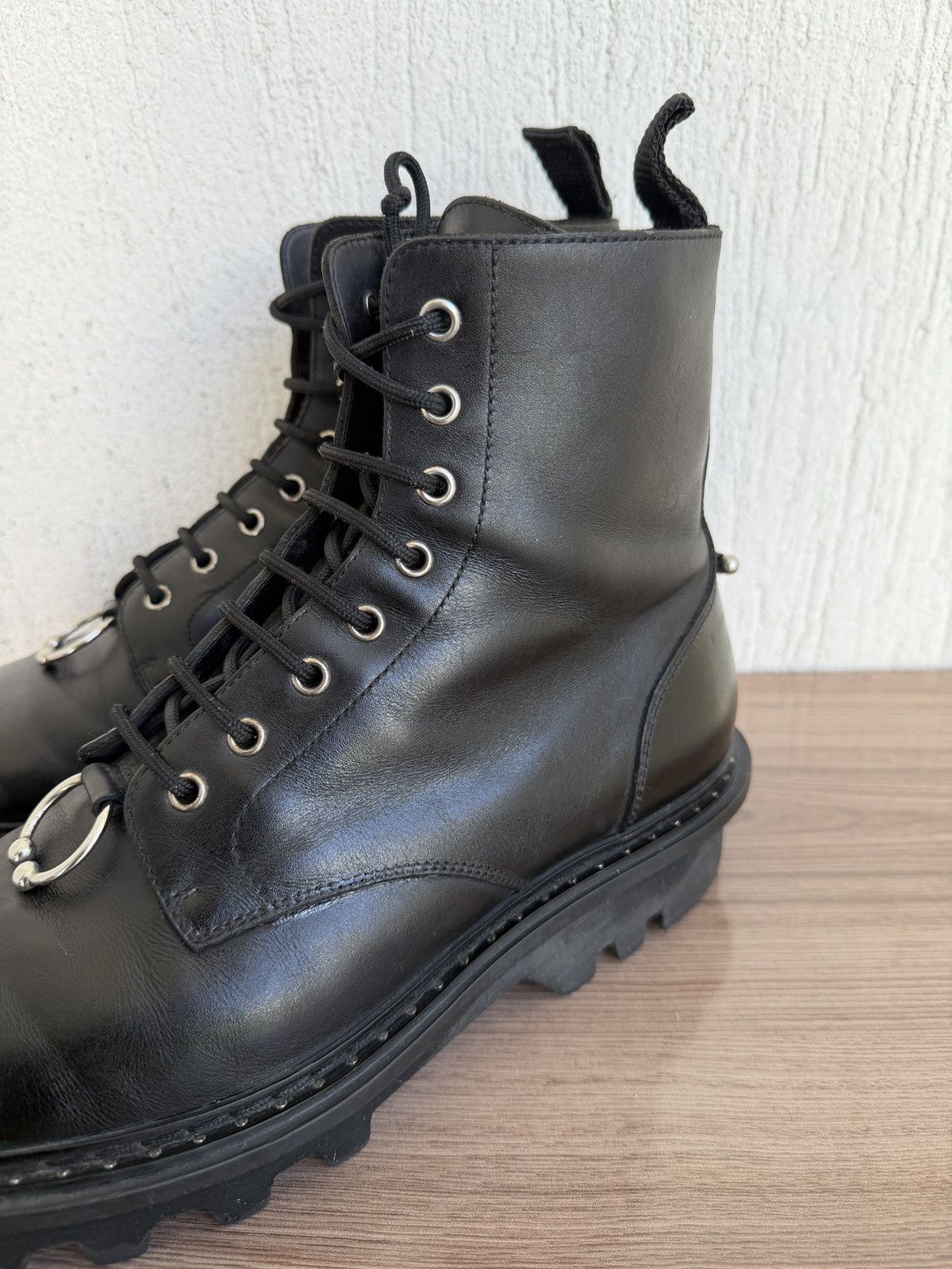 Neil Barrett Fw15 pierced punk boot like Balenciaga strike boots Size US 9 / EU 42 - 11 Thumbnail