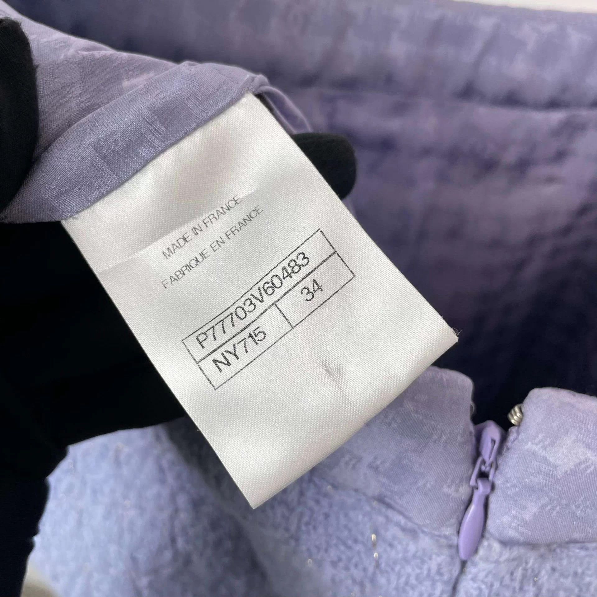 Chanel Chanel Manchester Purple double-pocket cinched Suit 34 Size XS / US 0-2 / IT 36-38 - 7 Thumbnail