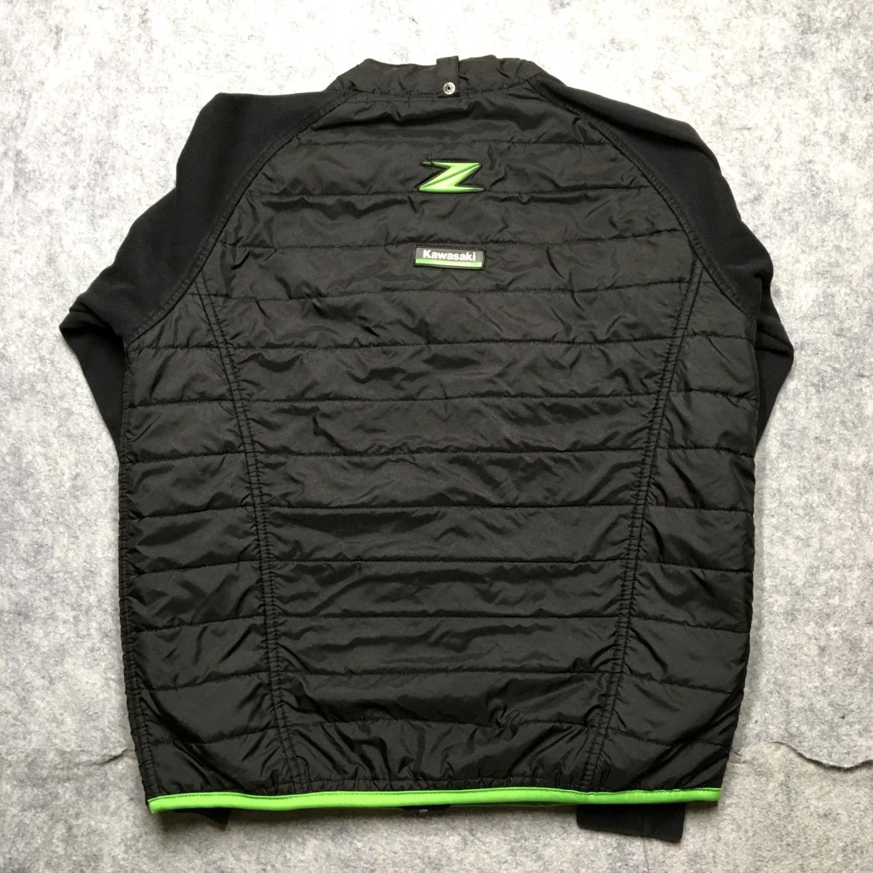 Vintage Kawasaki Jacket Mens M Black Green Quilted Liner Only Motorcycle Zip Z Size US M / EU 48-50 / 2 - 7 Thumbnail