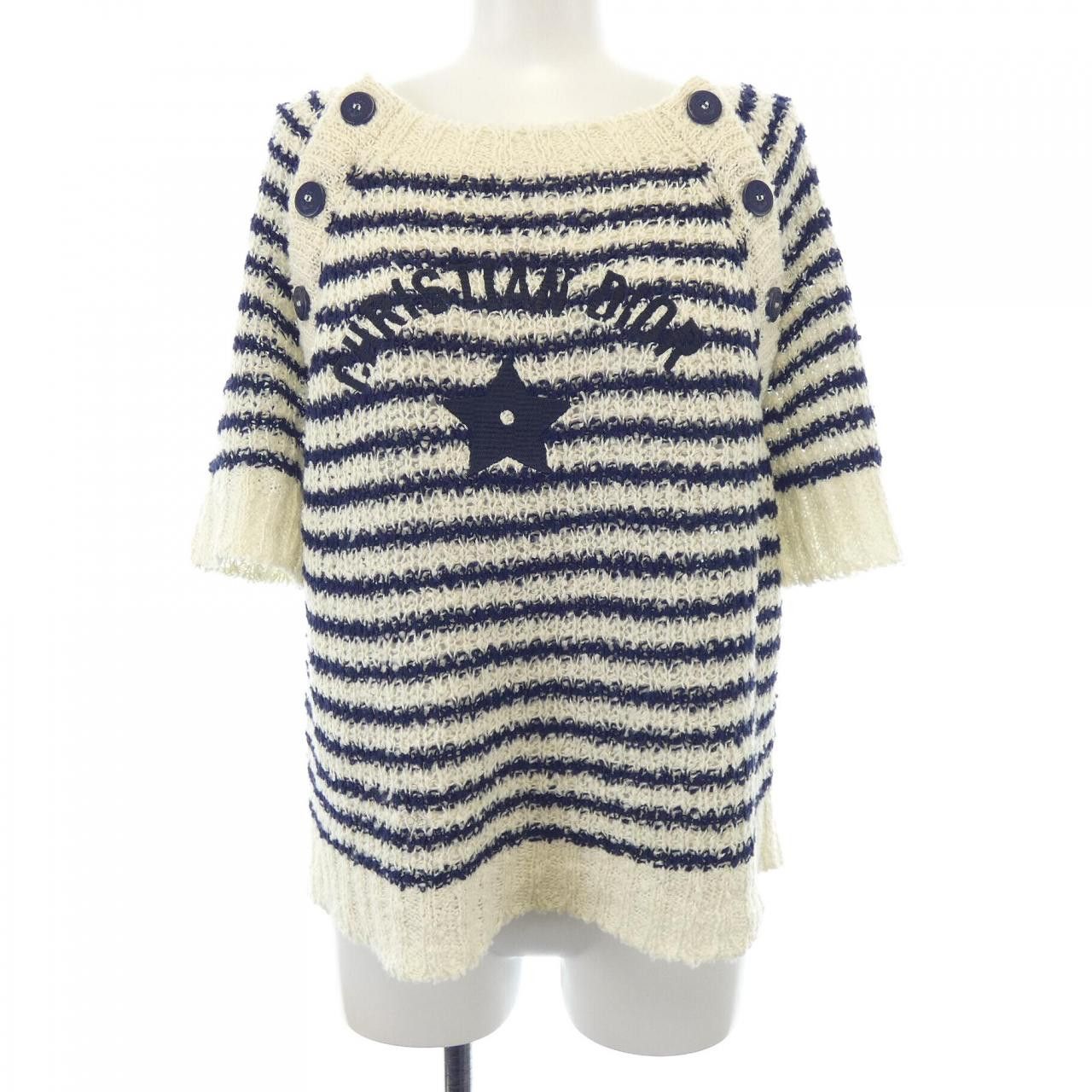 Dior Dior Christian Dior Knitwear Cotton Tops 524S24A7026 DUTY FREE for USA Size ONE SIZE - 1 Thumbnail