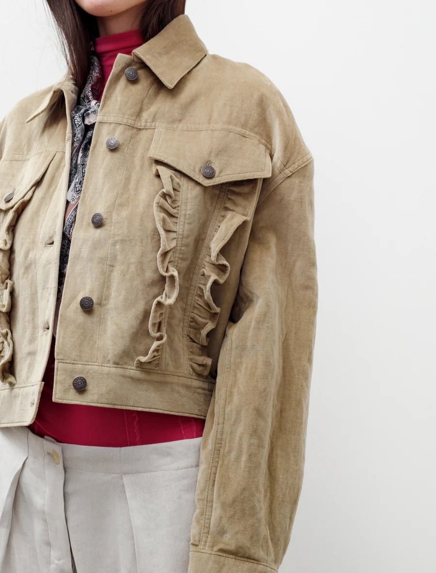 Acne Studios Acne Studios Ruffle Velour Jacket Size S / US 4 / IT 40 - 9 Thumbnail