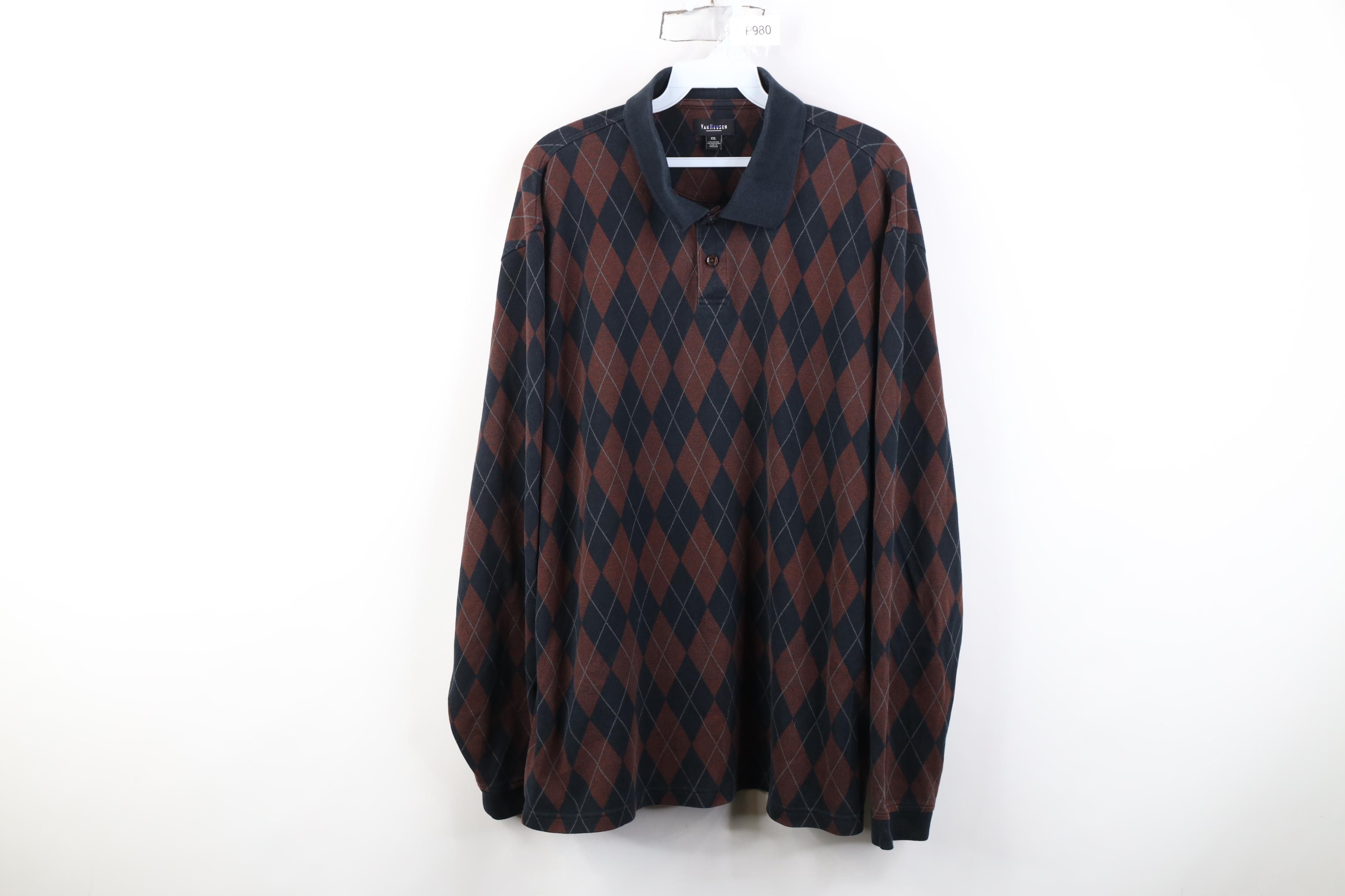 Vintage Vintage 90s Y2K Streetwear Long Sleeve Golf Polo Shirt Size US XXL / EU 58 / 5 - 1 Thumbnail
