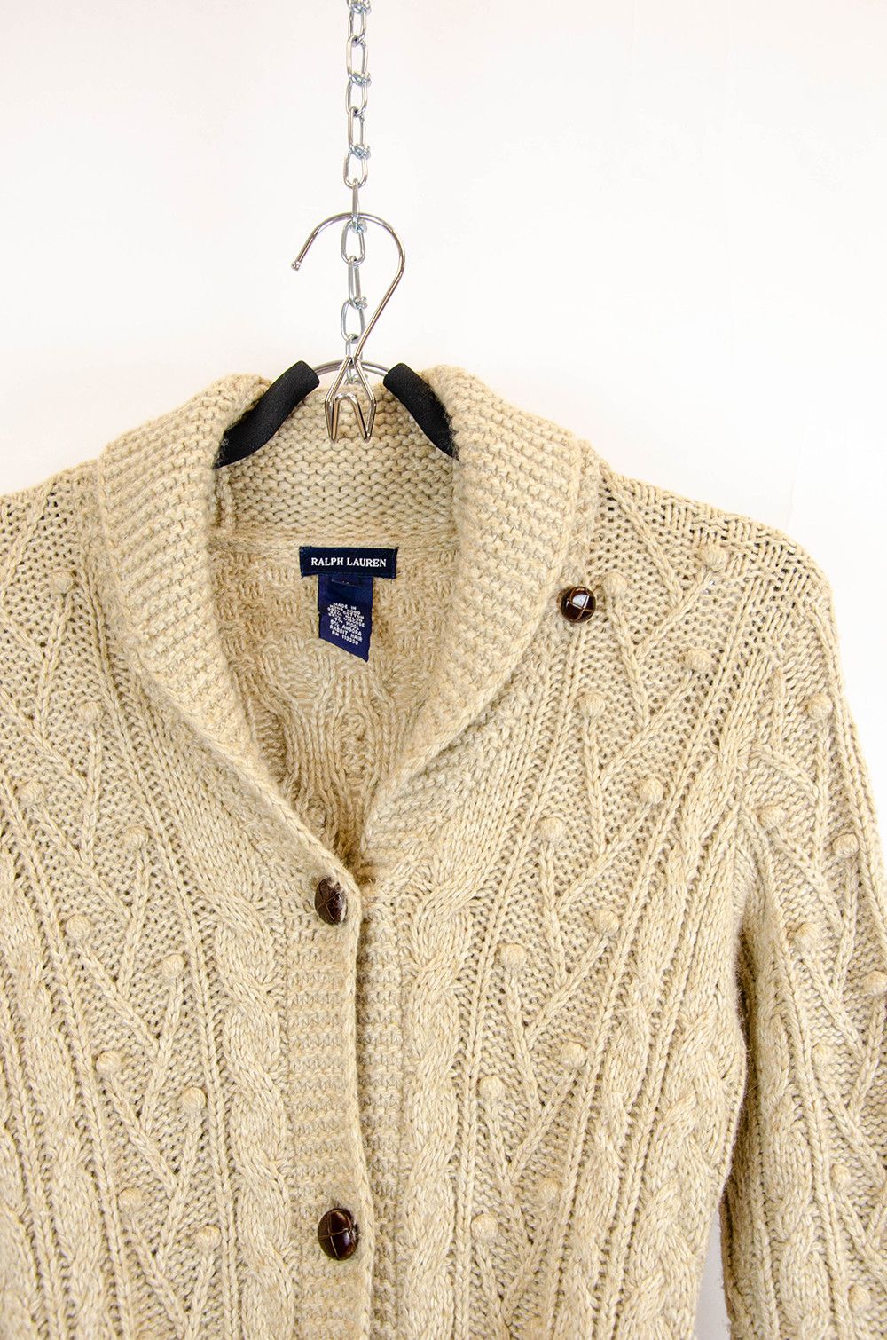 Ralph Lauren Ralph Lauren Cable Knit Cardigan Coat – L Size L / US 10 / IT 46 - 6 Thumbnail