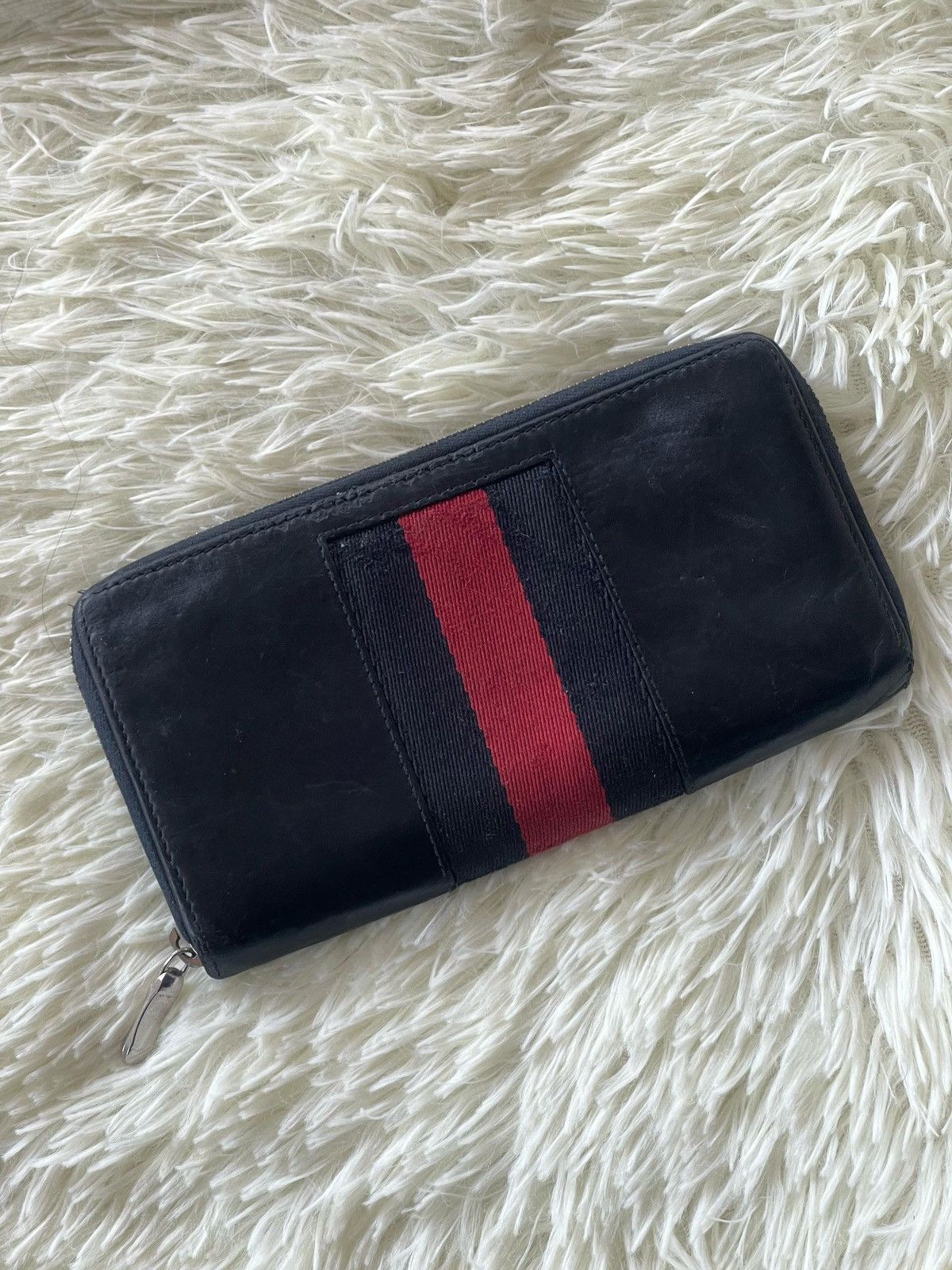 Designer × Gucci × Vintage Gucci Sherry Line Zipper Wallet Size ONE SIZE - 3 Thumbnail