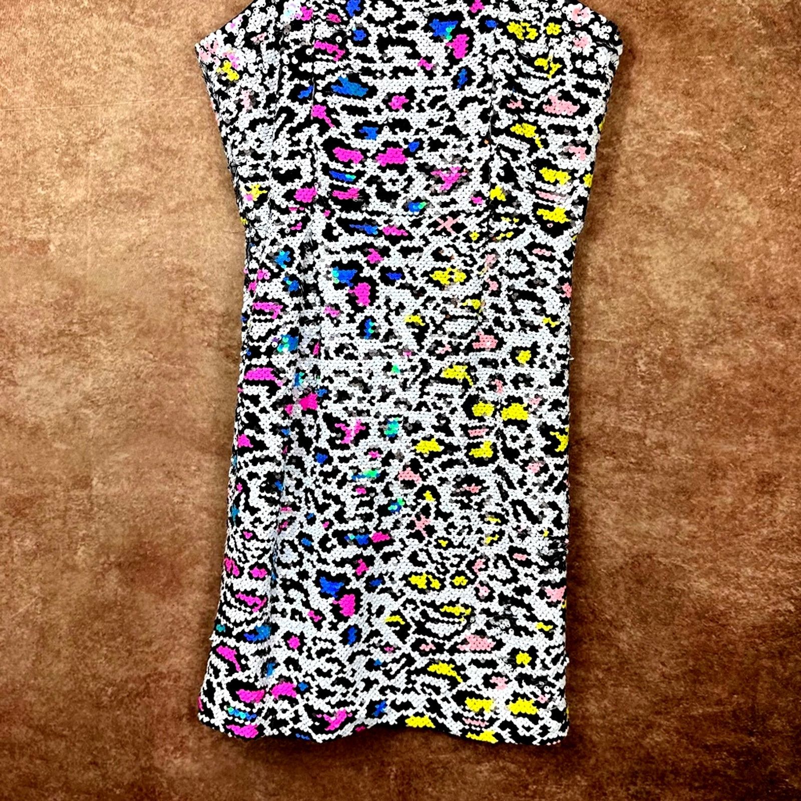 Other Milly Minis Kyle Leopard Sequins Dress Multi Childs size 12 Size XL / US 12-14 / IT 48-50 - 7 Thumbnail