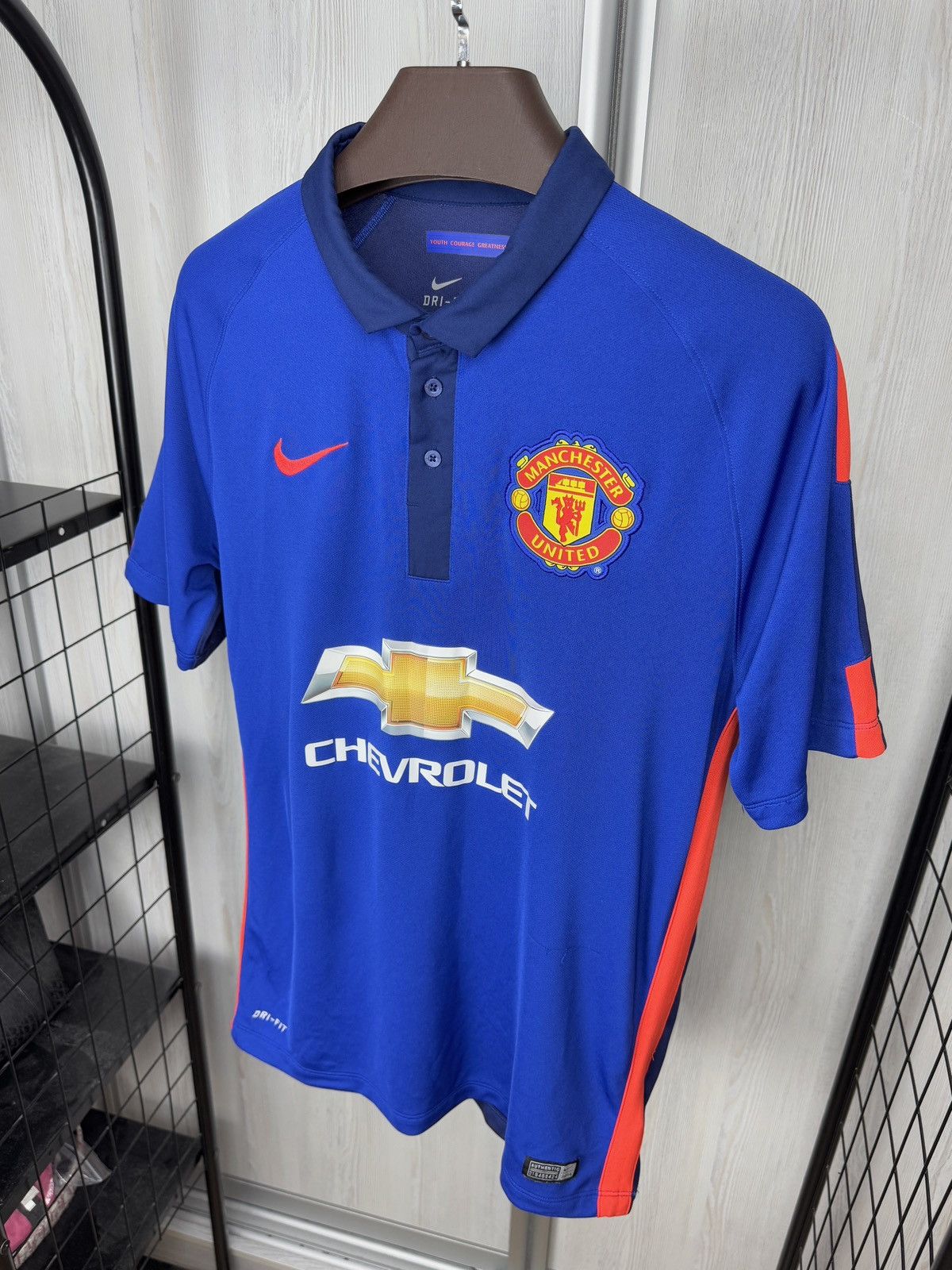 Nike Authentic Nike Manchester United 2014-15 Third Soccer Jersey Size US M / EU 48-50 / 2 - 6 Thumbnail