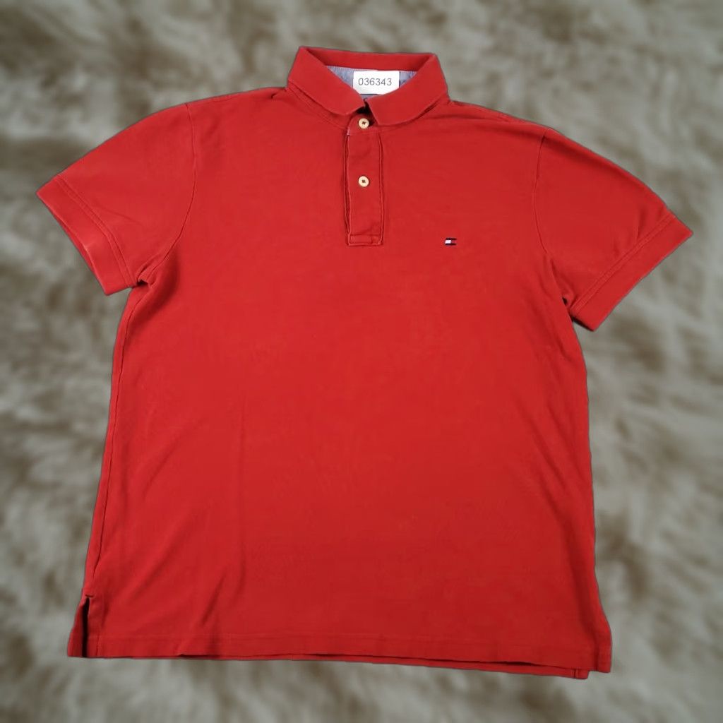 Tommy Hilfiger Tommy Hilfiger Polo Shirt Mens Small Red Casual Short Sleeve Shirt Polo Size US S / EU 44-46 / 1 - 1 Thumbnail