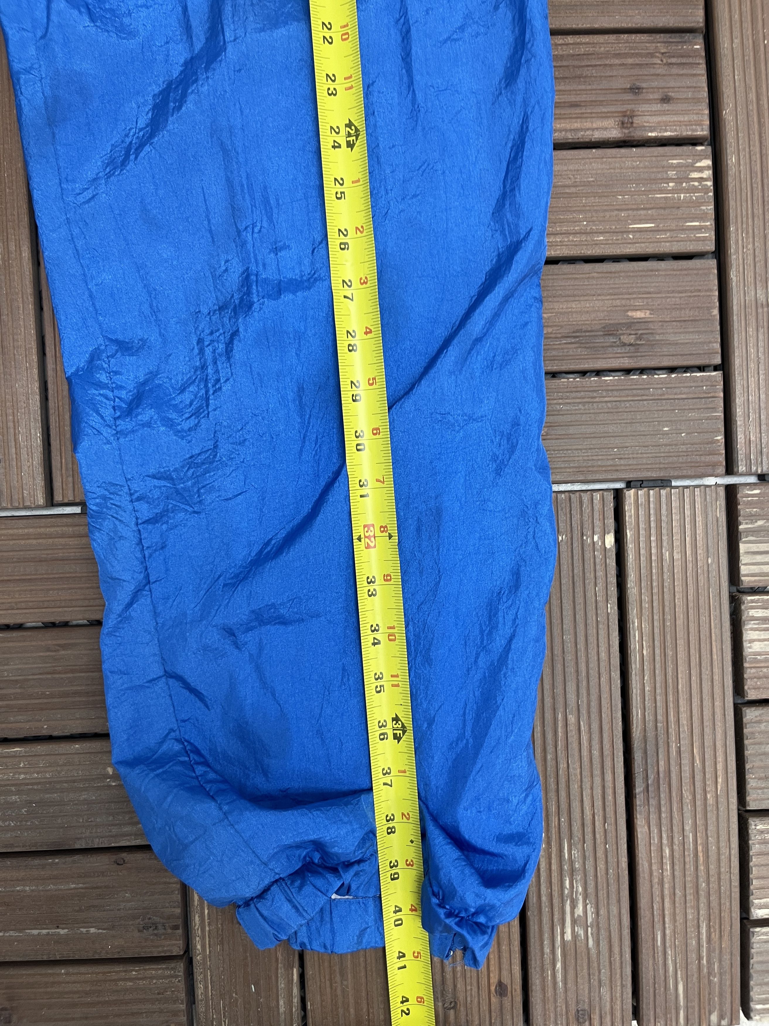 Vintage Plain Blue Vintage Lined Track Pants Size US 30 / EU 46 - 7 Thumbnail
