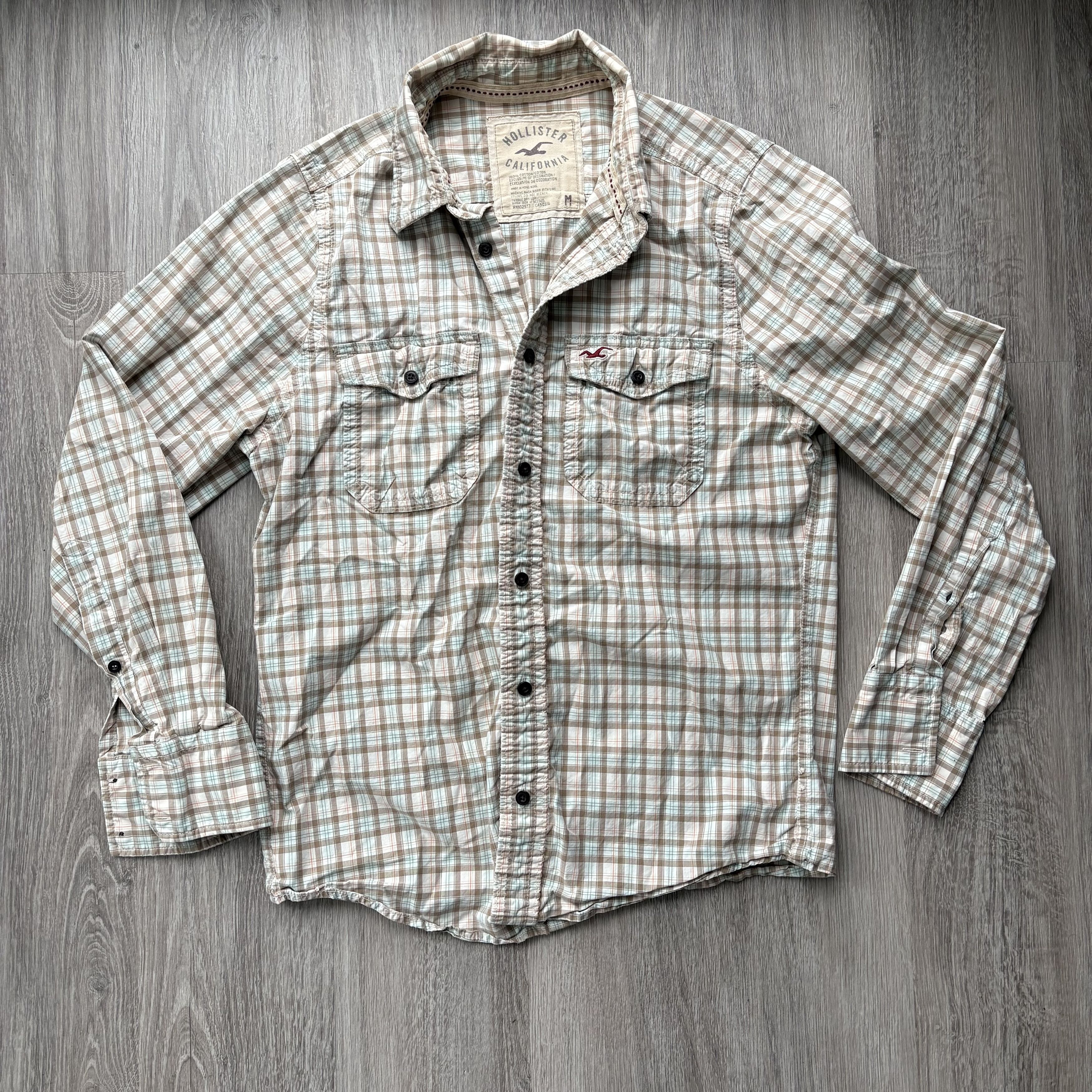 Hollister Hollister Plaid Long Sleeve Button Down Shirt Size M Size US M / EU 48-50 / 2 - 2 Thumbnail