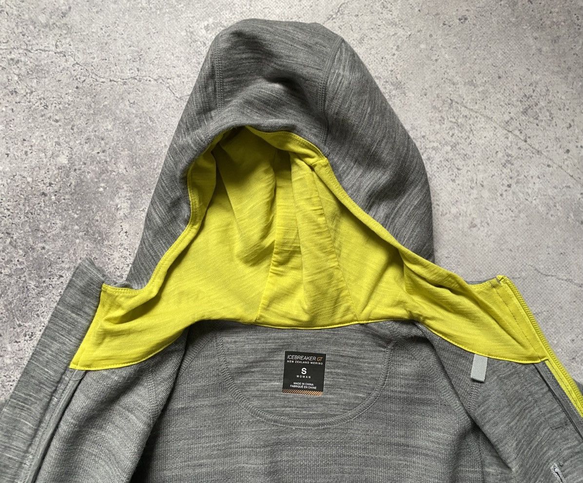 Icebreaker Icebreaker GT Merino Gray And Yellow Zip-Up Jacket Women’s Size S / US 4 / IT 40 - 10 Thumbnail