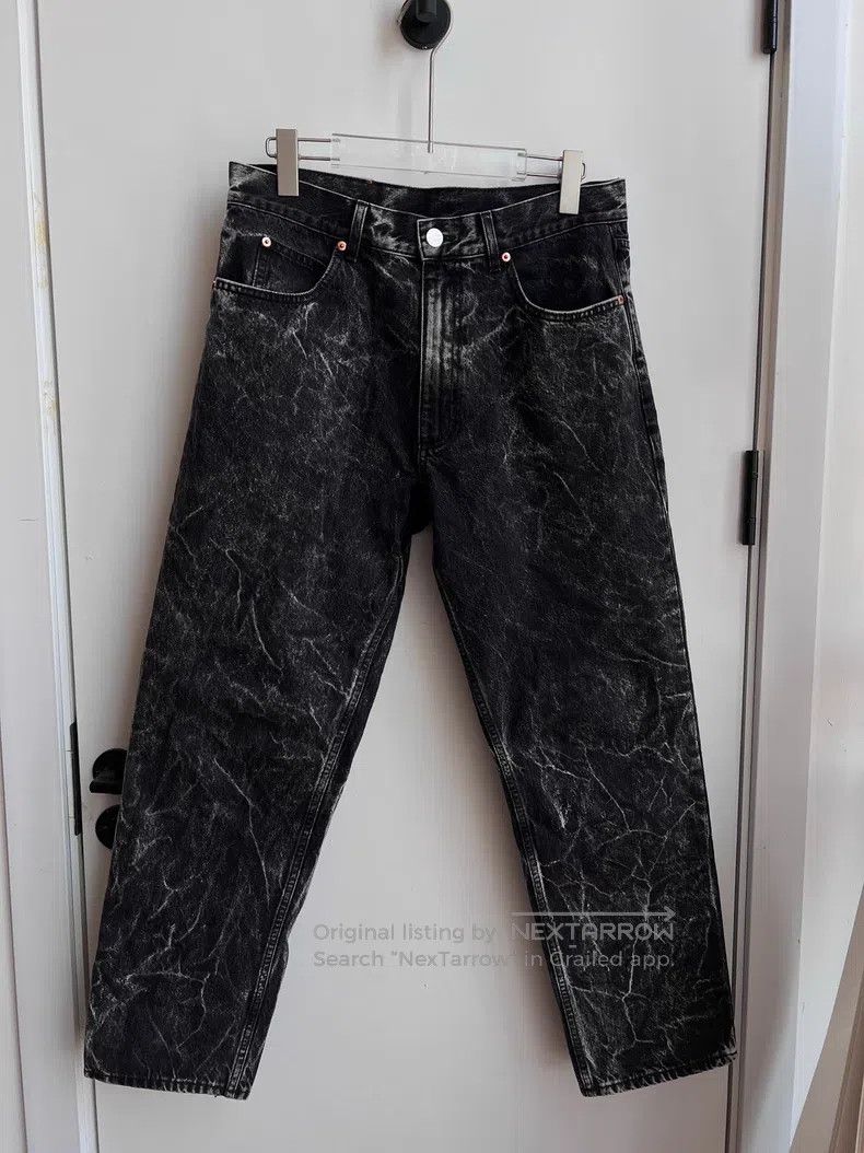 Martine Rose Martine Rose size l Black Water Ripple Denim Pants Size US 28 / EU 44 - 1 Thumbnail