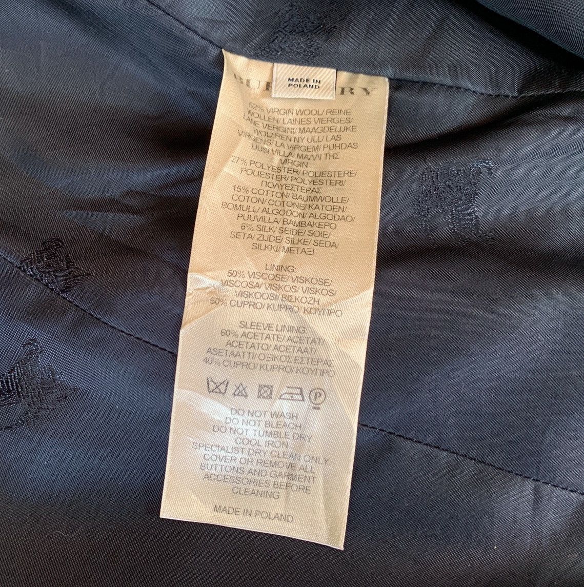 Burberry Burberry Mettalic Jacquard Wool Trench Coat Jacket Silver Size US S / EU 44-46 / 1 - 18 Thumbnail