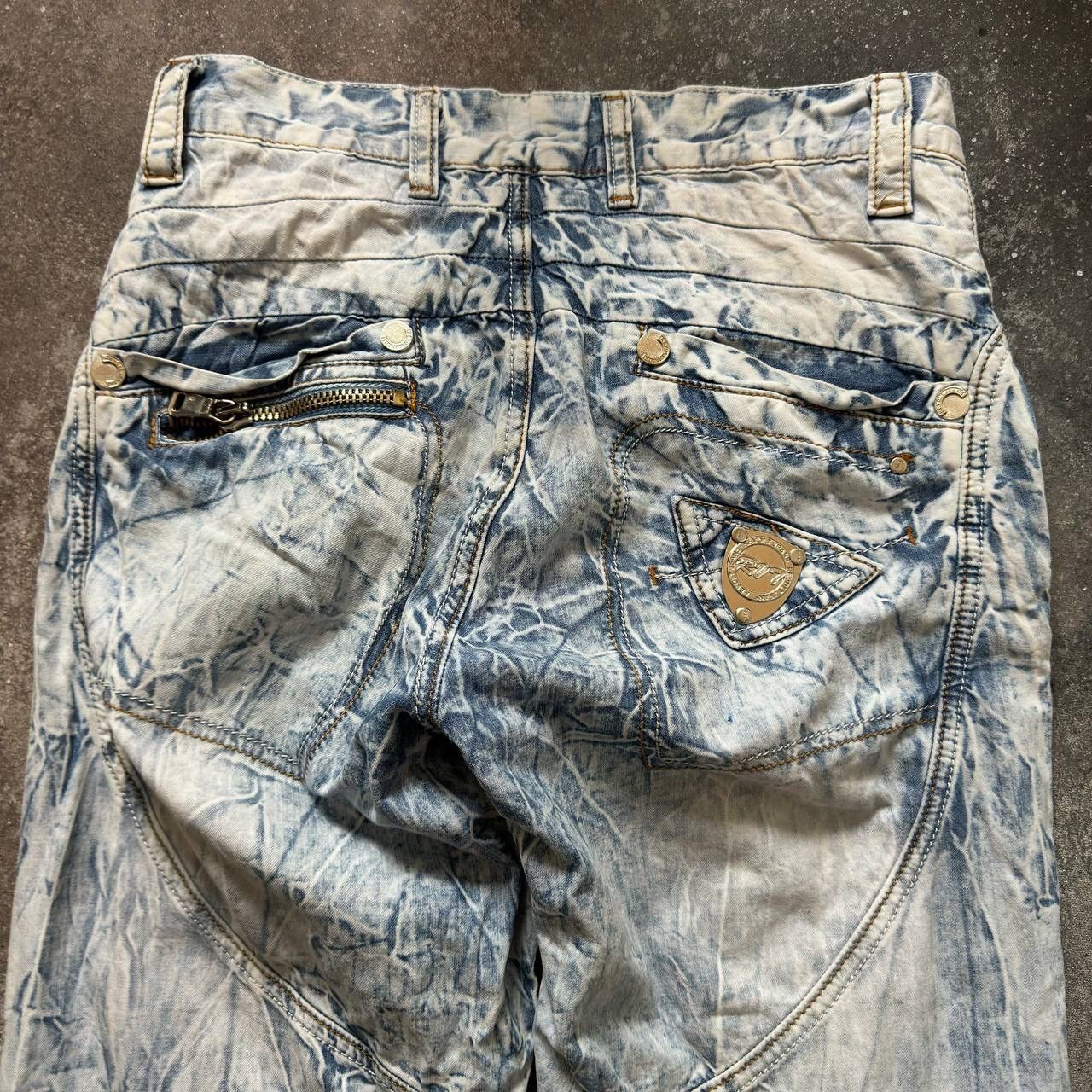 Hysteric Glamour × Japanese Brand Amazing Japanese Multipocket Washed Jeans (rick owens vibe) Size US 30 / EU 46 - 8 Thumbnail