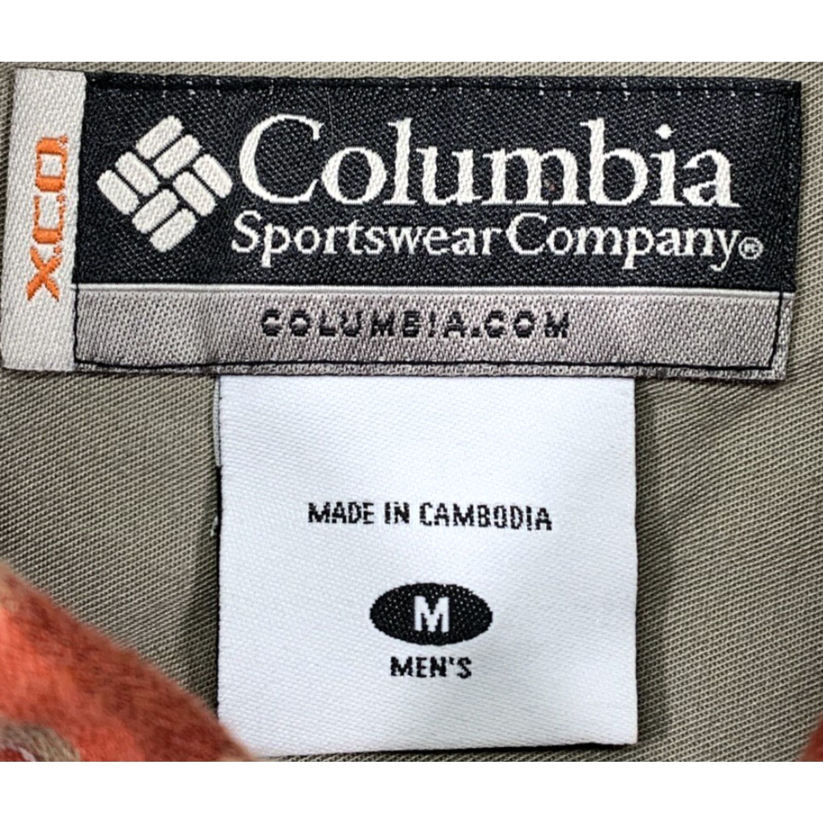 Logo 7 Columbia Shirt Button-Up Long Sleeve Plaid Logo Red Brown Tan Regular M Mens Size US M / EU 48-50 / 2 - 7 Thumbnail