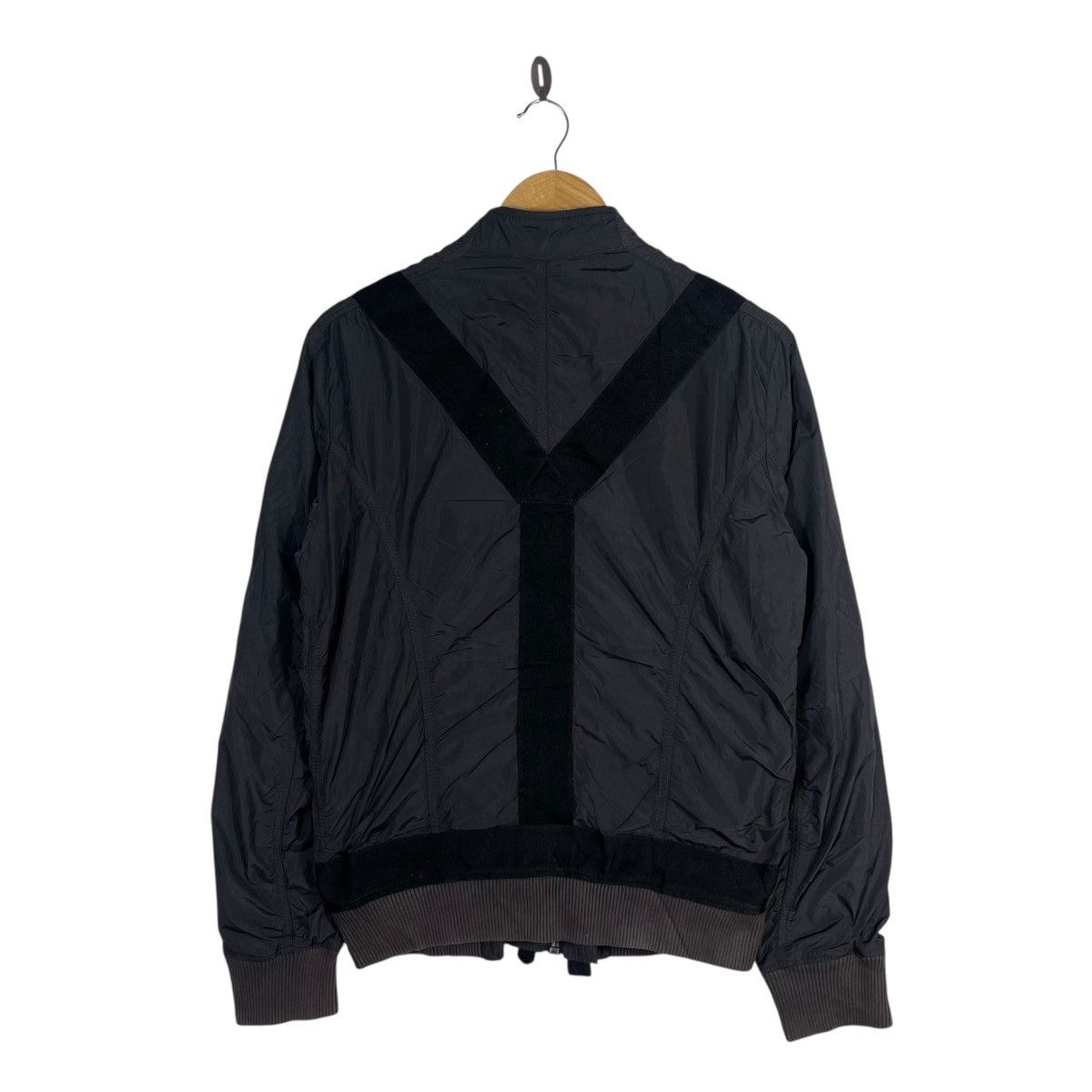 Diesel Diesel Technical Nylon Bomber Jacket Black Strap Panel ZipUp Size US S / EU 44-46 / 1 - 4 Thumbnail