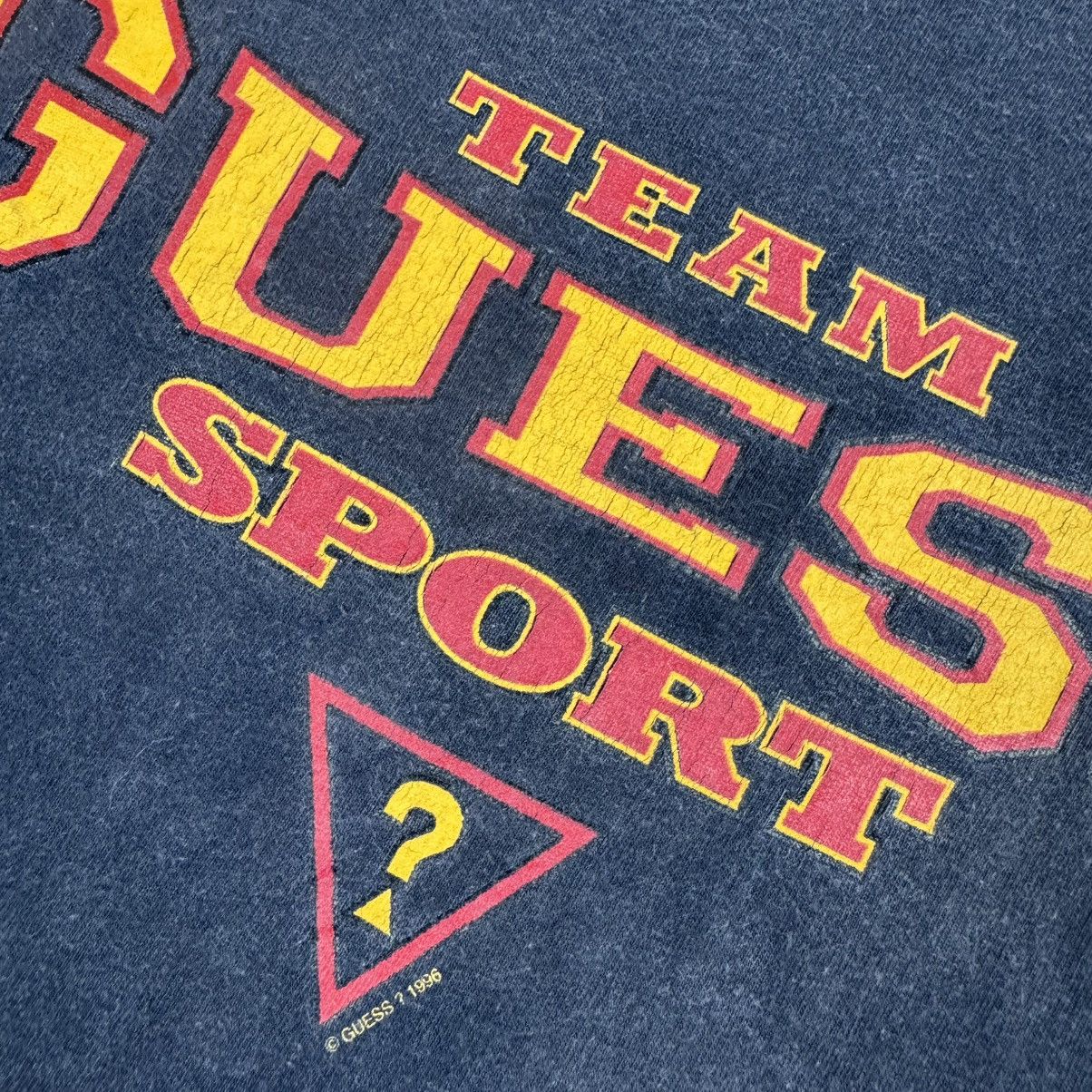 Guess Vintage 90’s Faded Team Guess Sports 1996 Spellout T-shirt Size US S / EU 44-46 / 1 - 7 Thumbnail