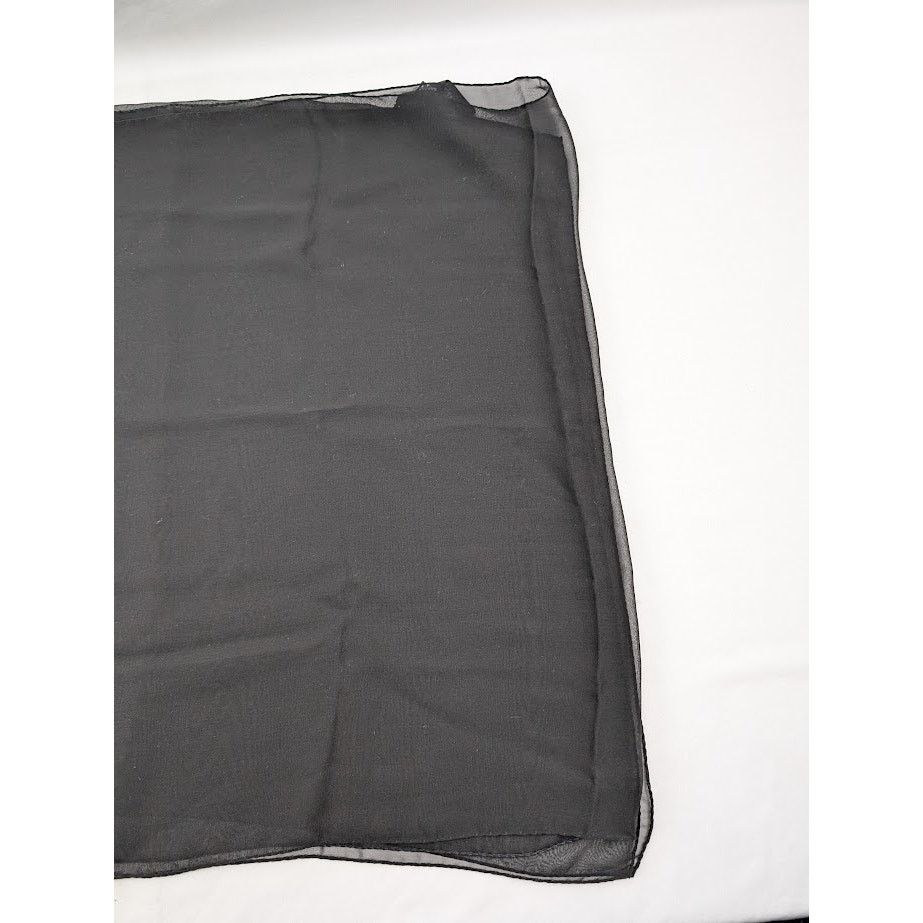 Saint Laurent Paris o1rshd1 Size: OS / Lavalliere Pointe Droite Scarf in Black Size ONE SIZE - 3 Thumbnail
