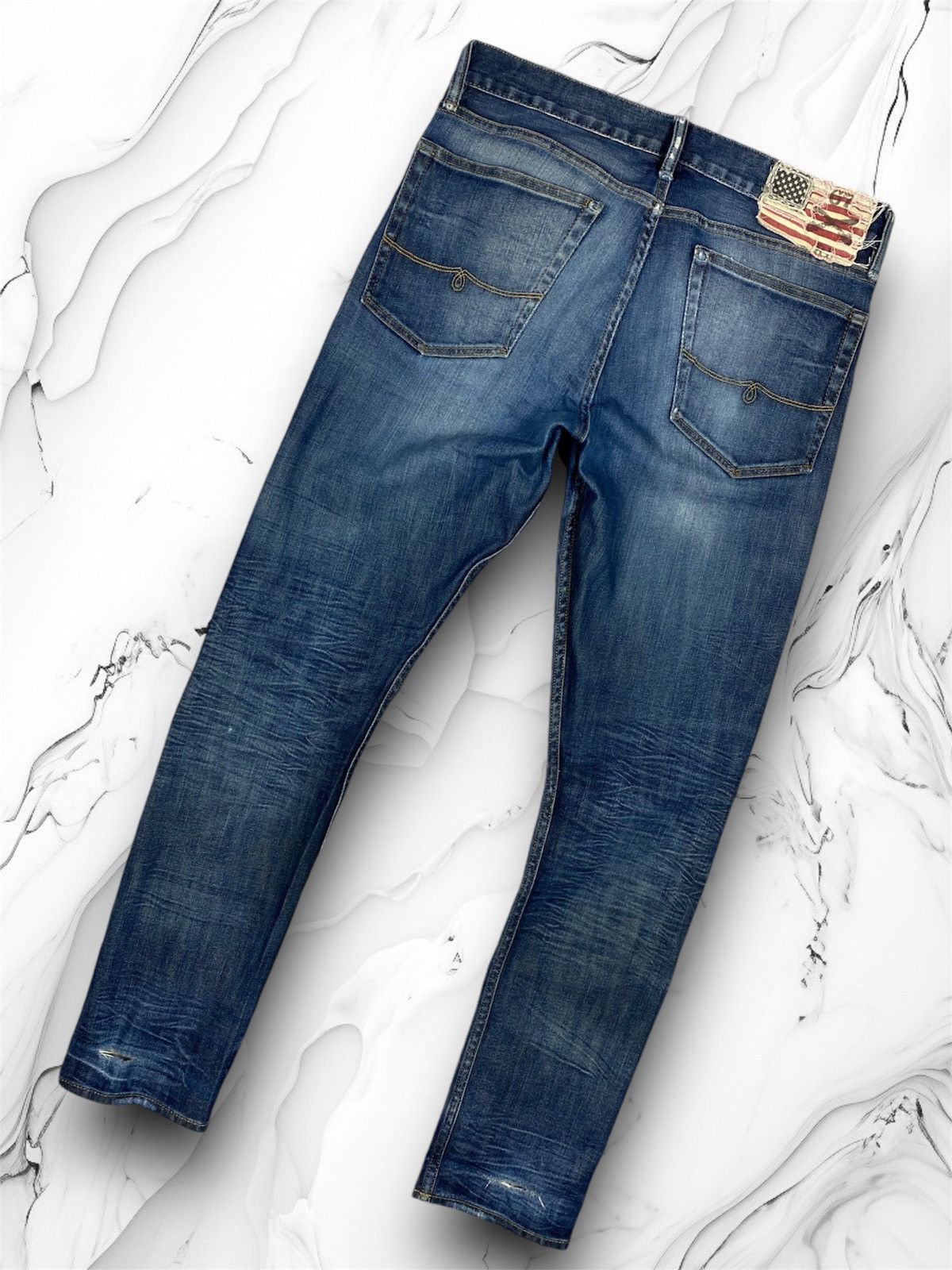 Vintage 00s Polo Ralph Lauren Distressed Denim Jeans Pants