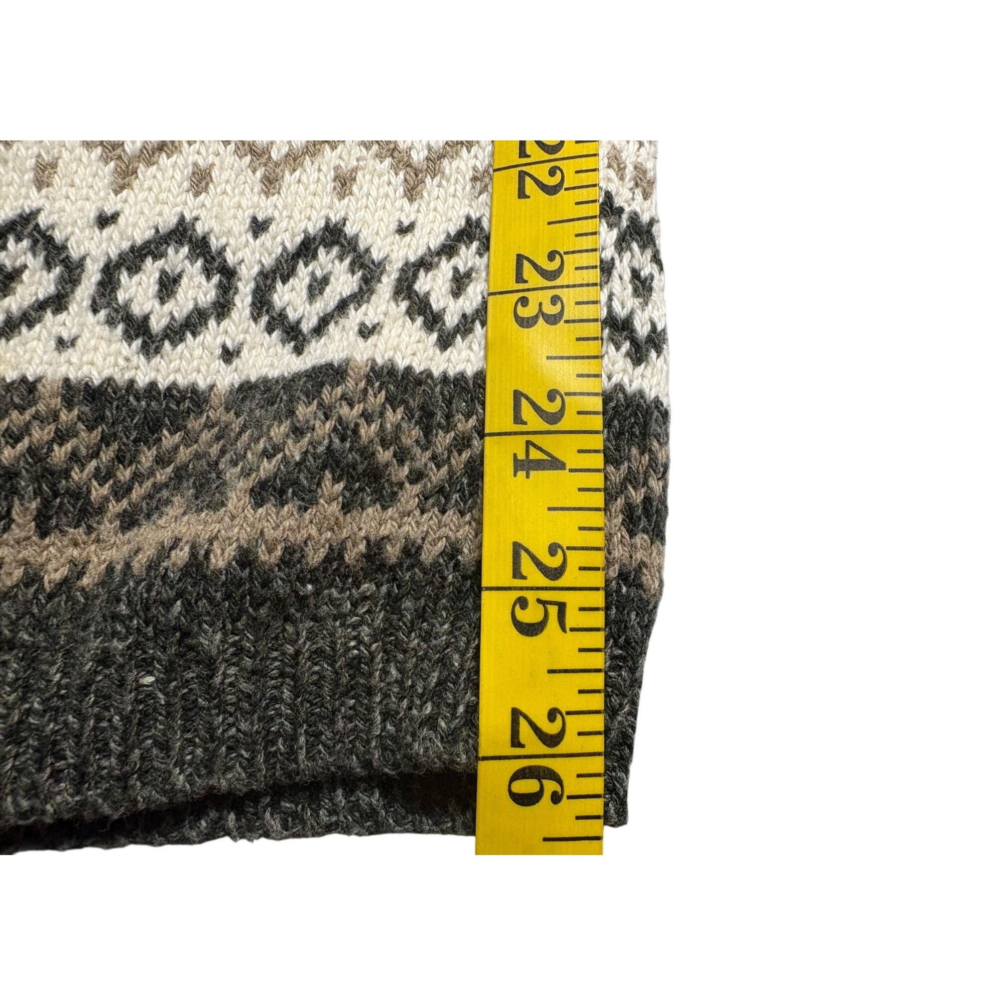 Eddie Bauer Eddie Bauer Women Fair Isle Cardigan Sweater Beige Brown L Q Size L / US 10 / IT 46 - 5 Thumbnail