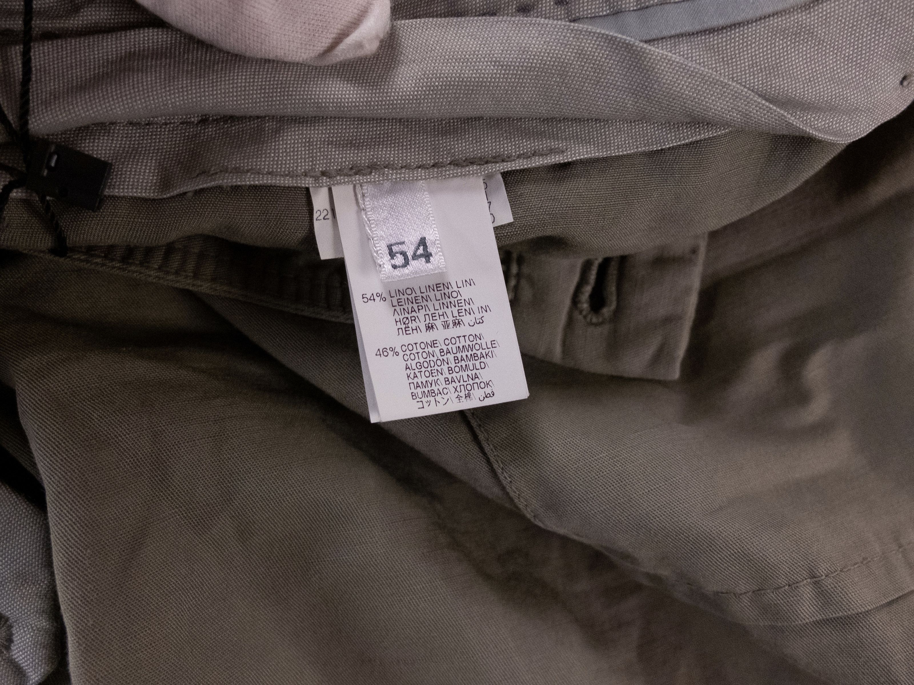 Brunello Cucinelli BRUNELLO CUCINELLI green linen cotton bermuda shorts 38 54 Size US 38 / EU 54 - 8 Thumbnail