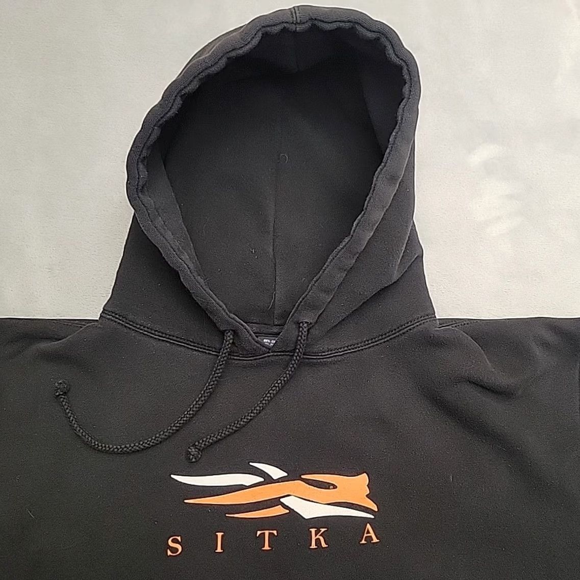 SITKA Sitka Gear Hoodie Mens L Black Cotton Graphic Print Fleece Pullover Outdoor Classic Hunt Size US L / EU 52-54 / 3 - 2 Thumbnail