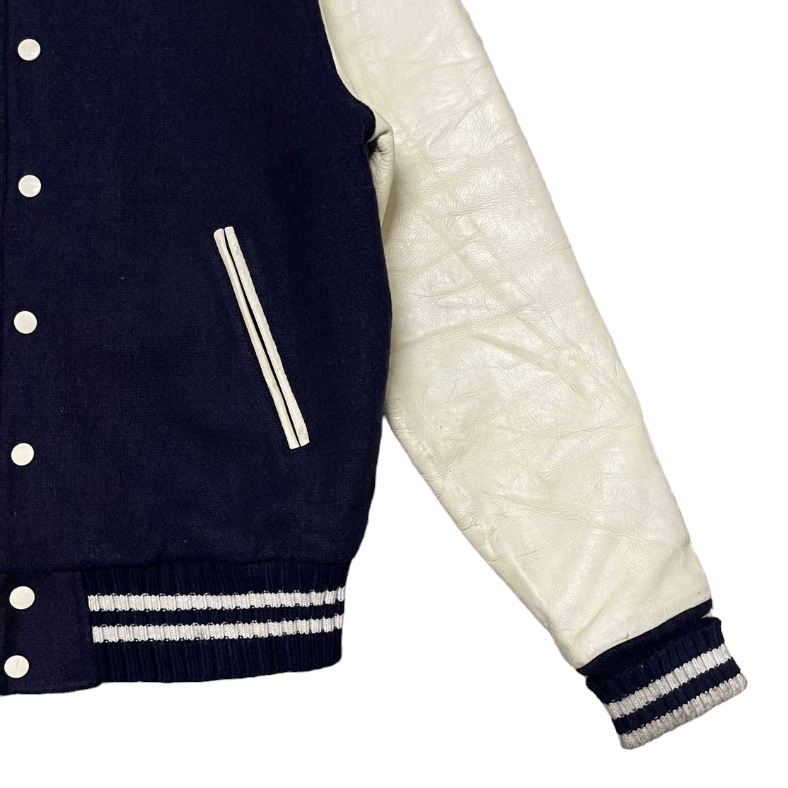 Japanese Brand Vintage Houston Blue Devils Varsity Jacket Leather Sleeve Size US M / EU 48-50 / 2 - 6 Thumbnail