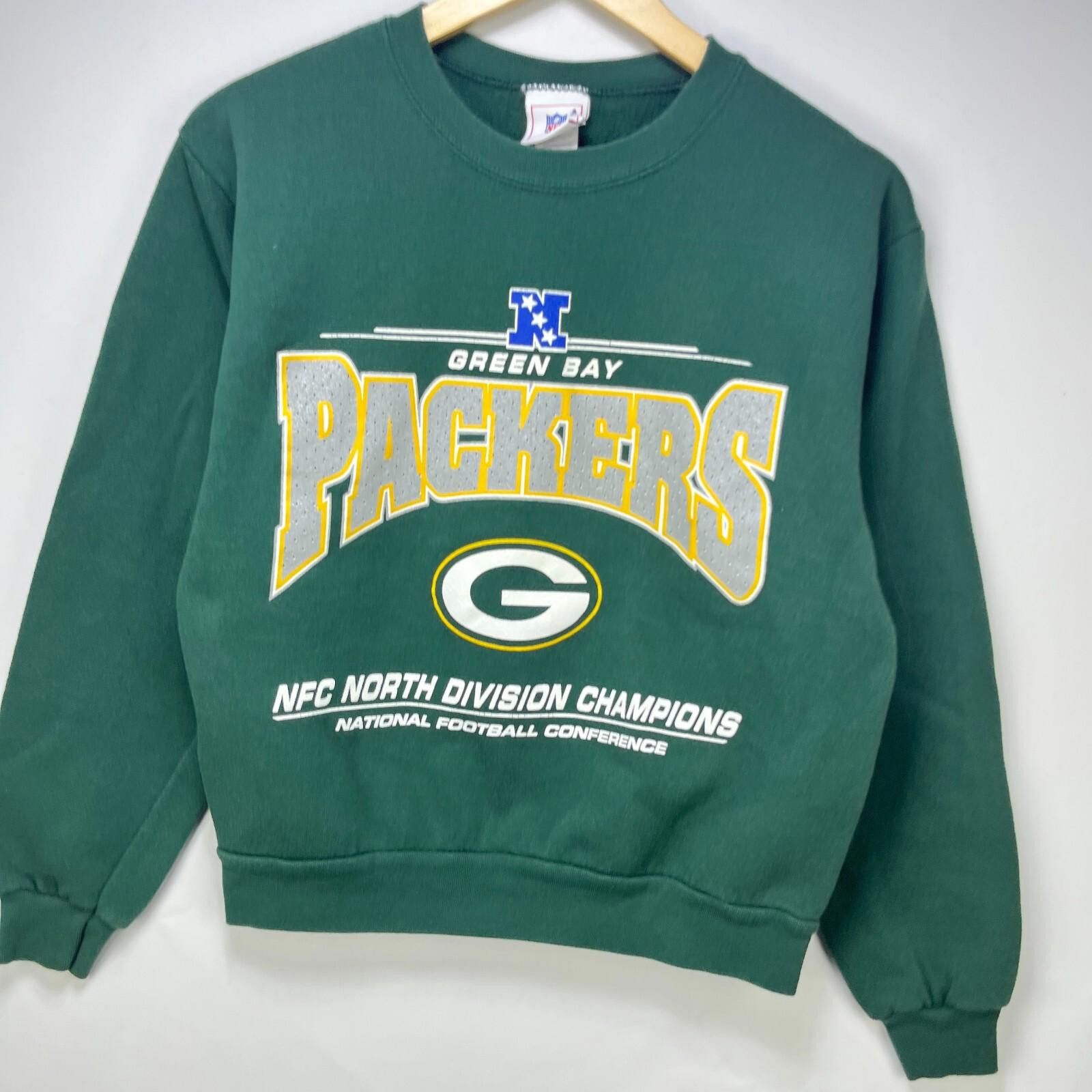 Other Vintage 90s Green Bay Packers Champions Sweatshirt Youth L Size ONE SIZE - 2 Thumbnail